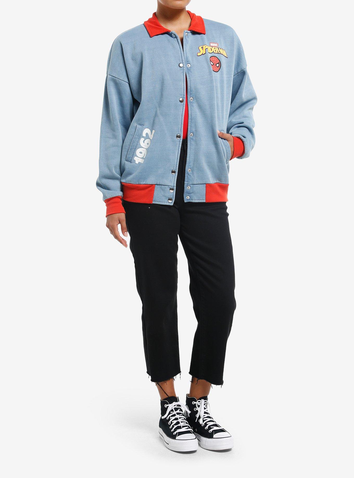 Marvel Spider-Man Comic Girls Bomber Jacket, , alternate