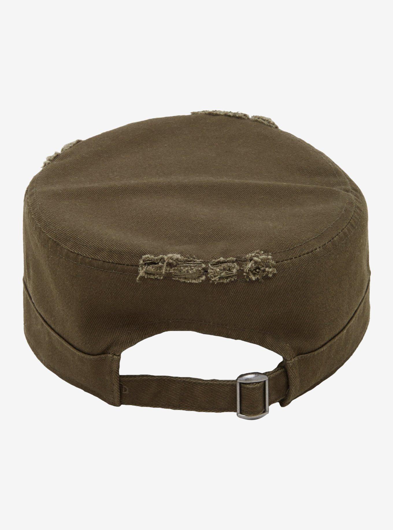 Grunge Green Cyber Sigil Patch Cadet Hat, , alternate