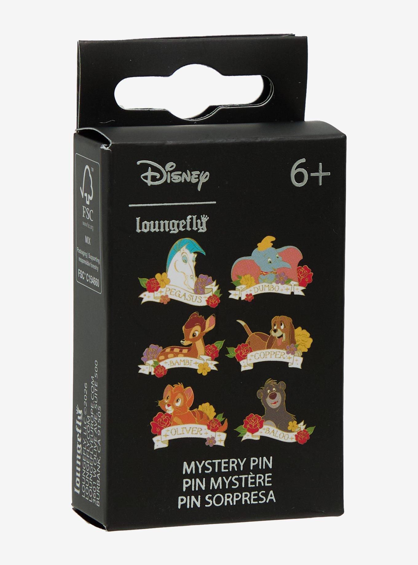 Loungefly Disney Animals Tattoo Blind Box Enamel Pin Hot Topic Exclusive, , hi-res