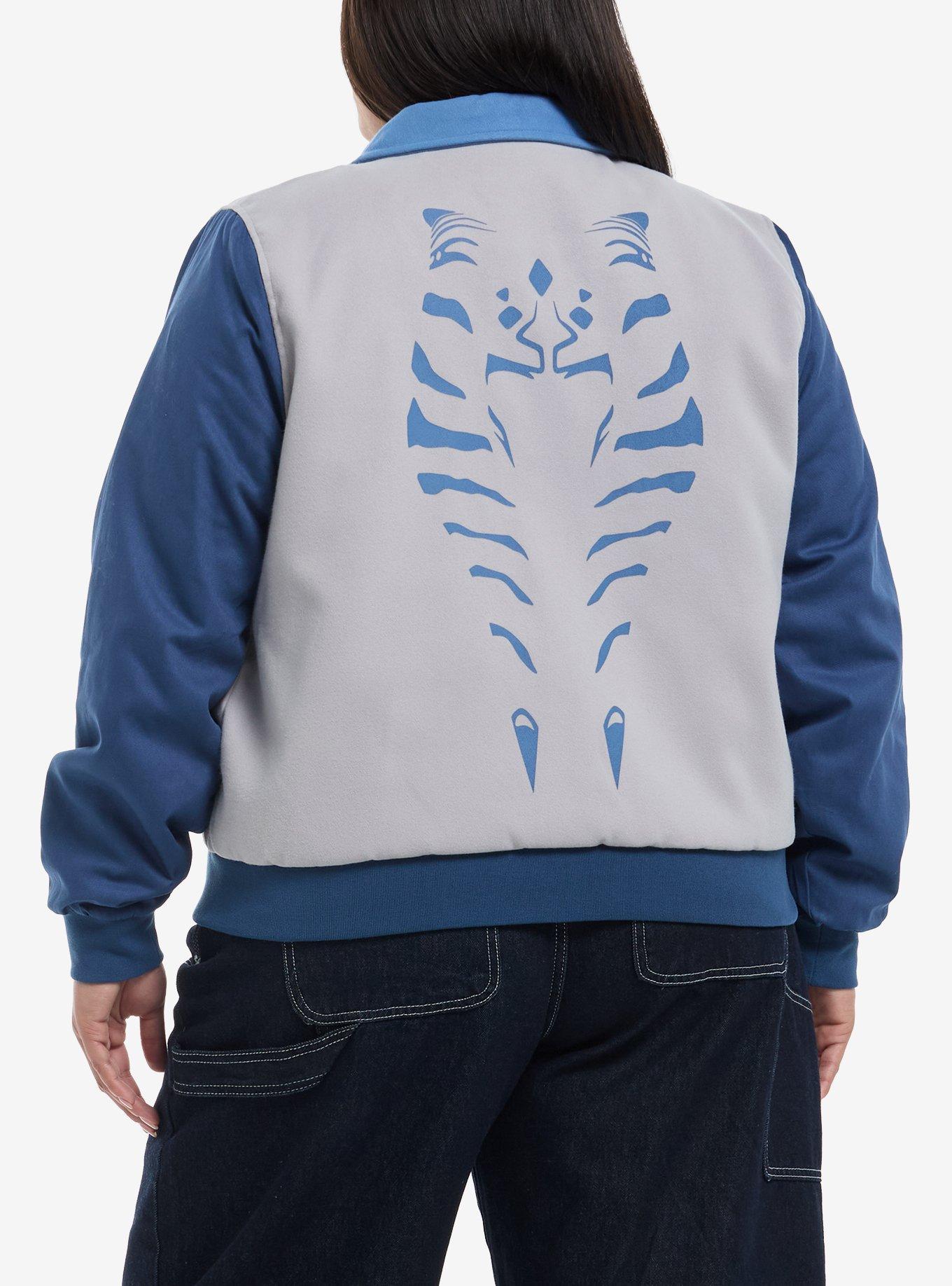 Her Universe Star Wars Ahsoka Tano Varsity Jacket Plus Size Her Universe Exclusive, MULTI, alternate - view 3