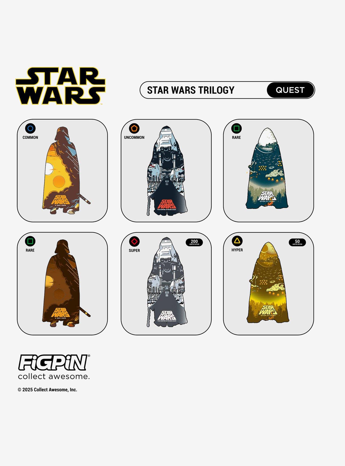 FiGPin Star Wars Trilogy Silhouettes Blind Box Enamel Pin, , hi-res