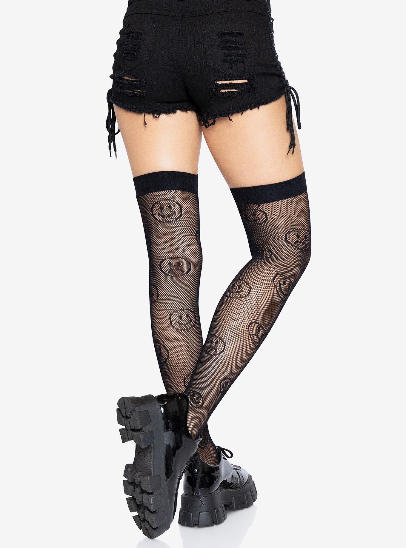 Mood Swing Fishnet Thigh Highs, , hi-res