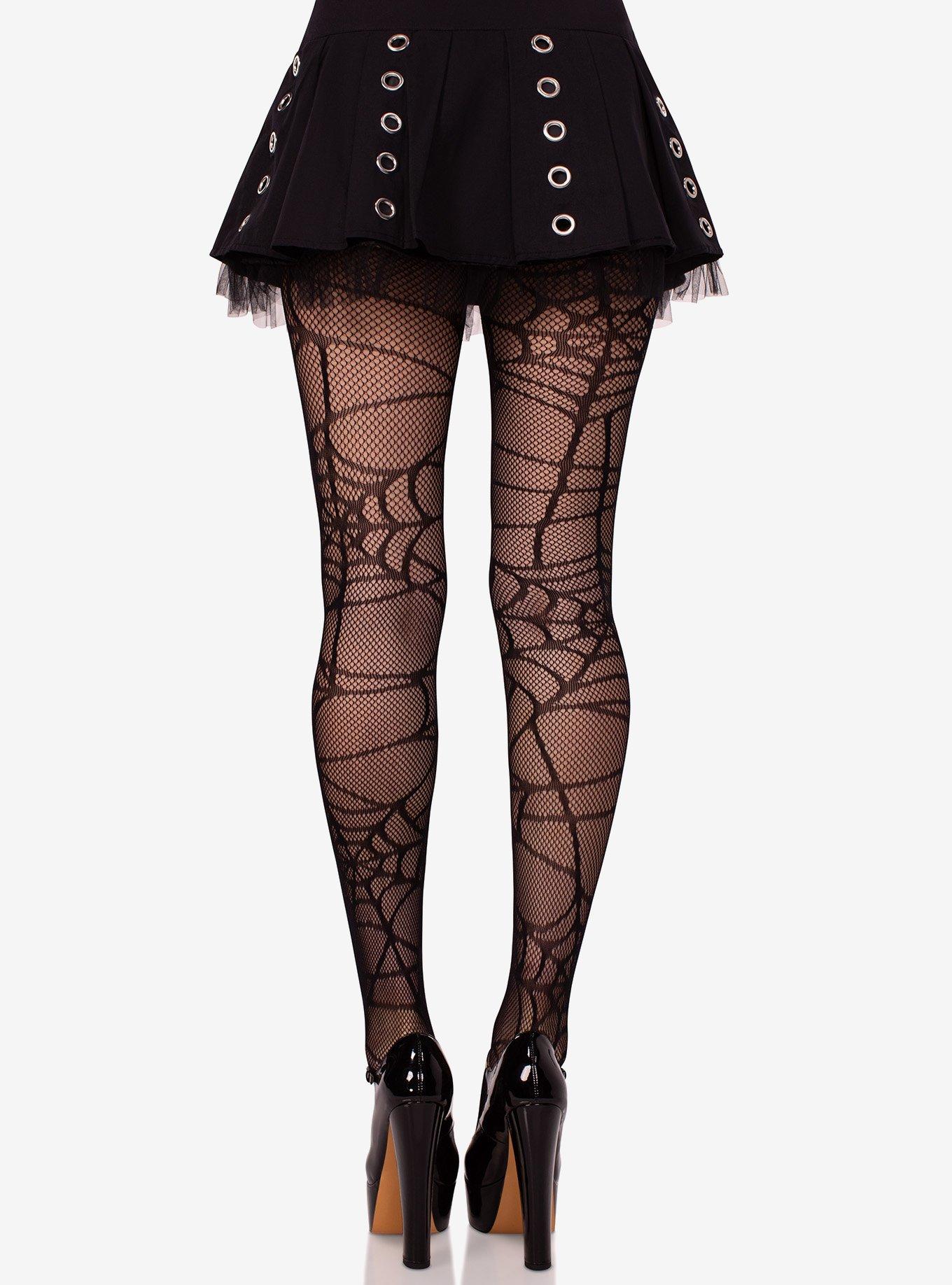Spiderweb Net Tights, , alternate