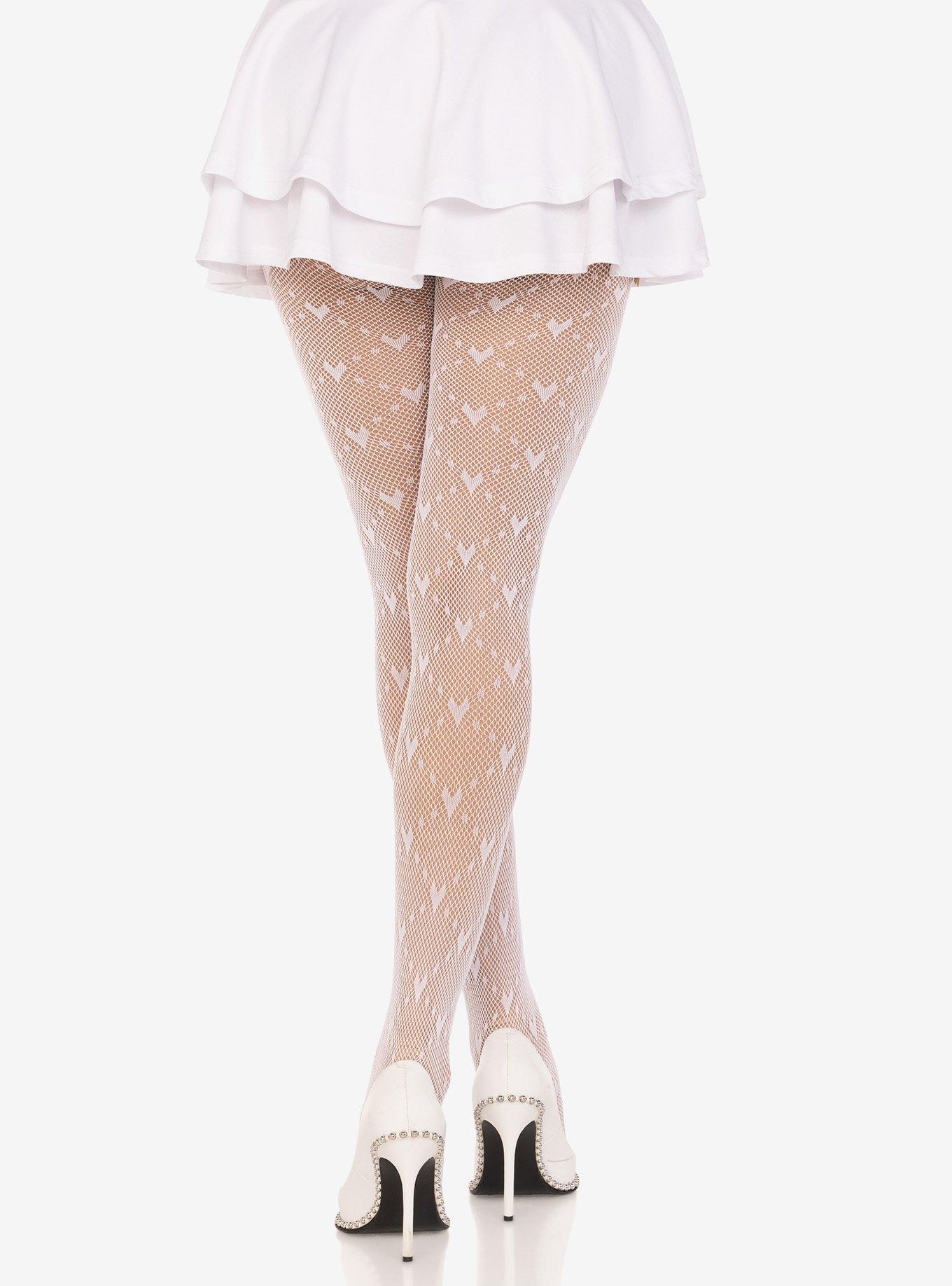 Love Struck Heart Net Tights, , alternate