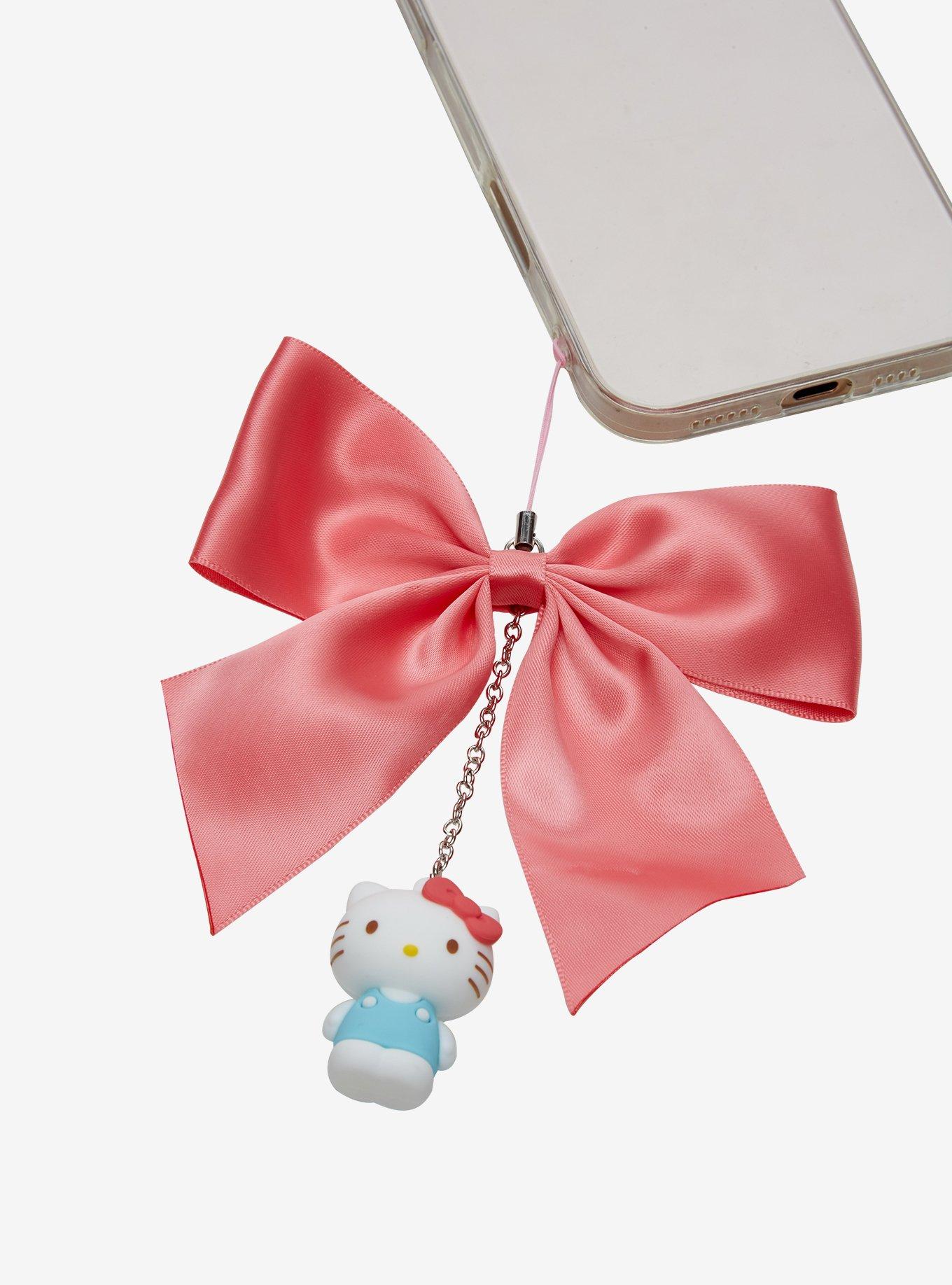 Sanrio Hello Kitty Ribbon Bow Phone Charm - BoxLunch Exclusive, , hi-res