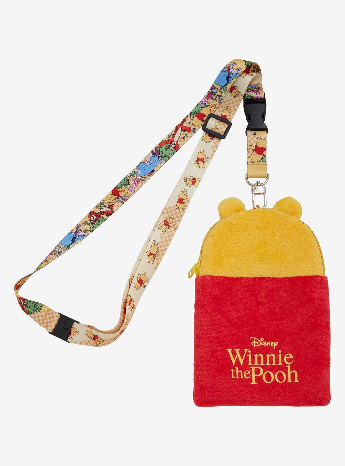 Disney Winnie the Pooh Lanyard With Plush Pouch — BoxLunch Exclusive, , alternate