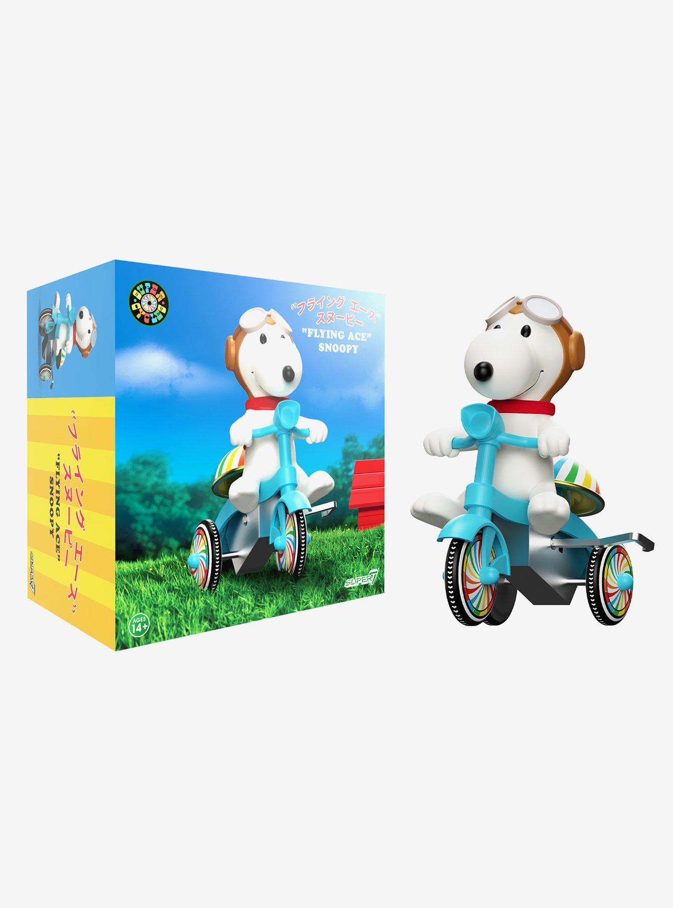 Super7 Peanuts Super Cycles Flying Ace Snoopy Wind Up Figure