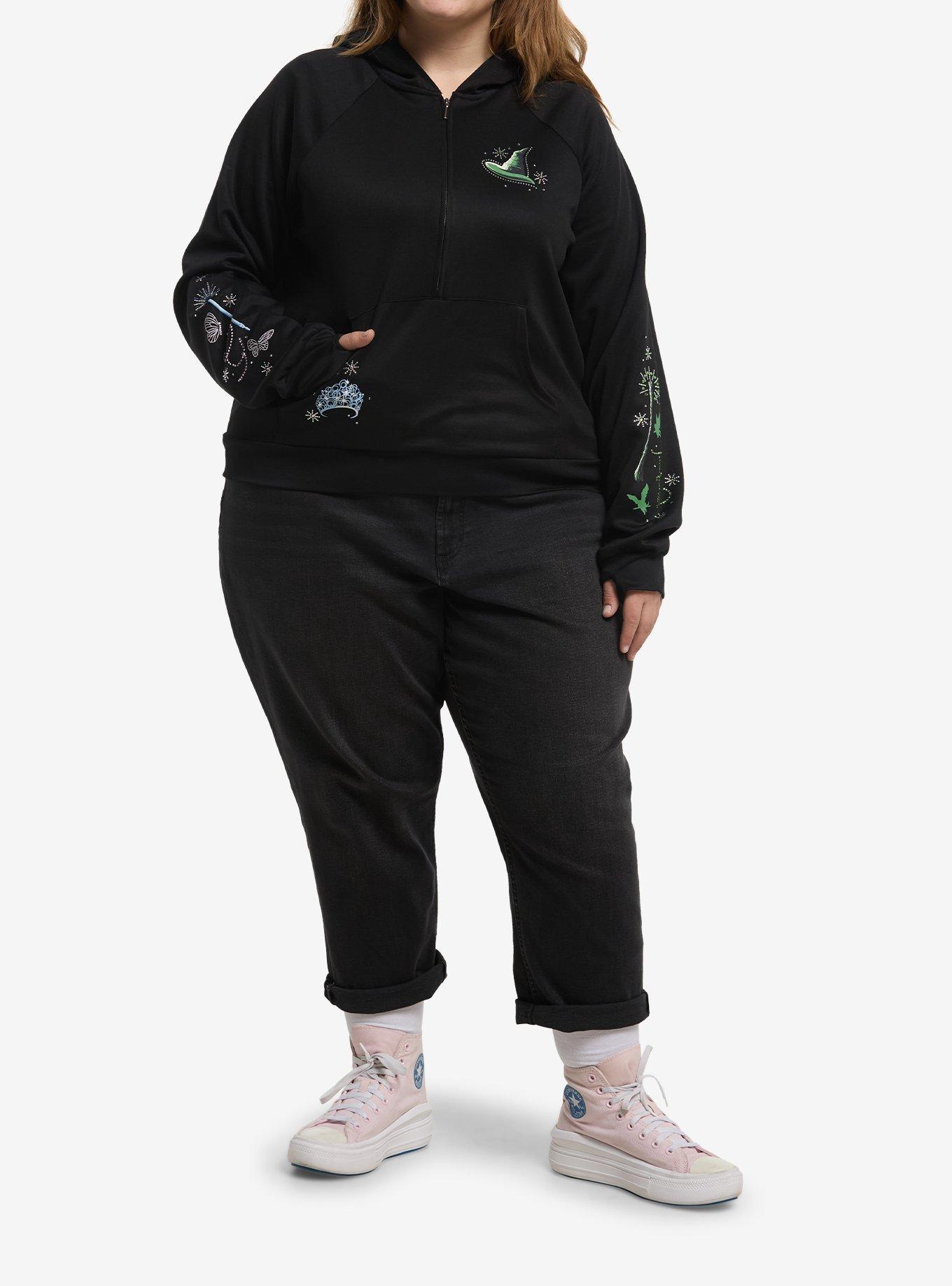 Her Universe Wicked Sparkle Hoodie Plus Size Her Universe Exclusive, , hi-res