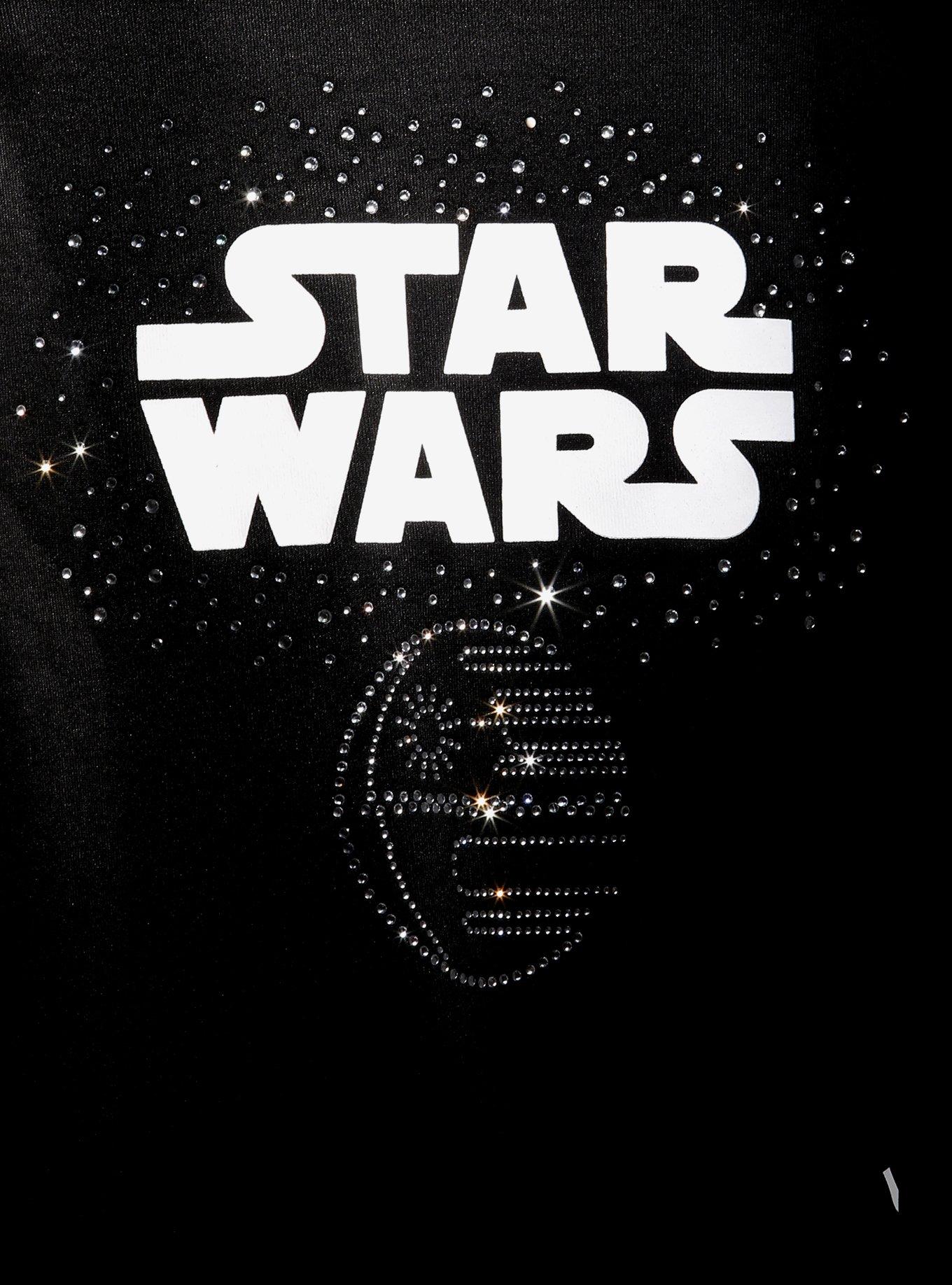 Her Universe Star Wars Sparkle Hoodie Her Universe Exclusive, BLACK  WHITE, alternate - view 5