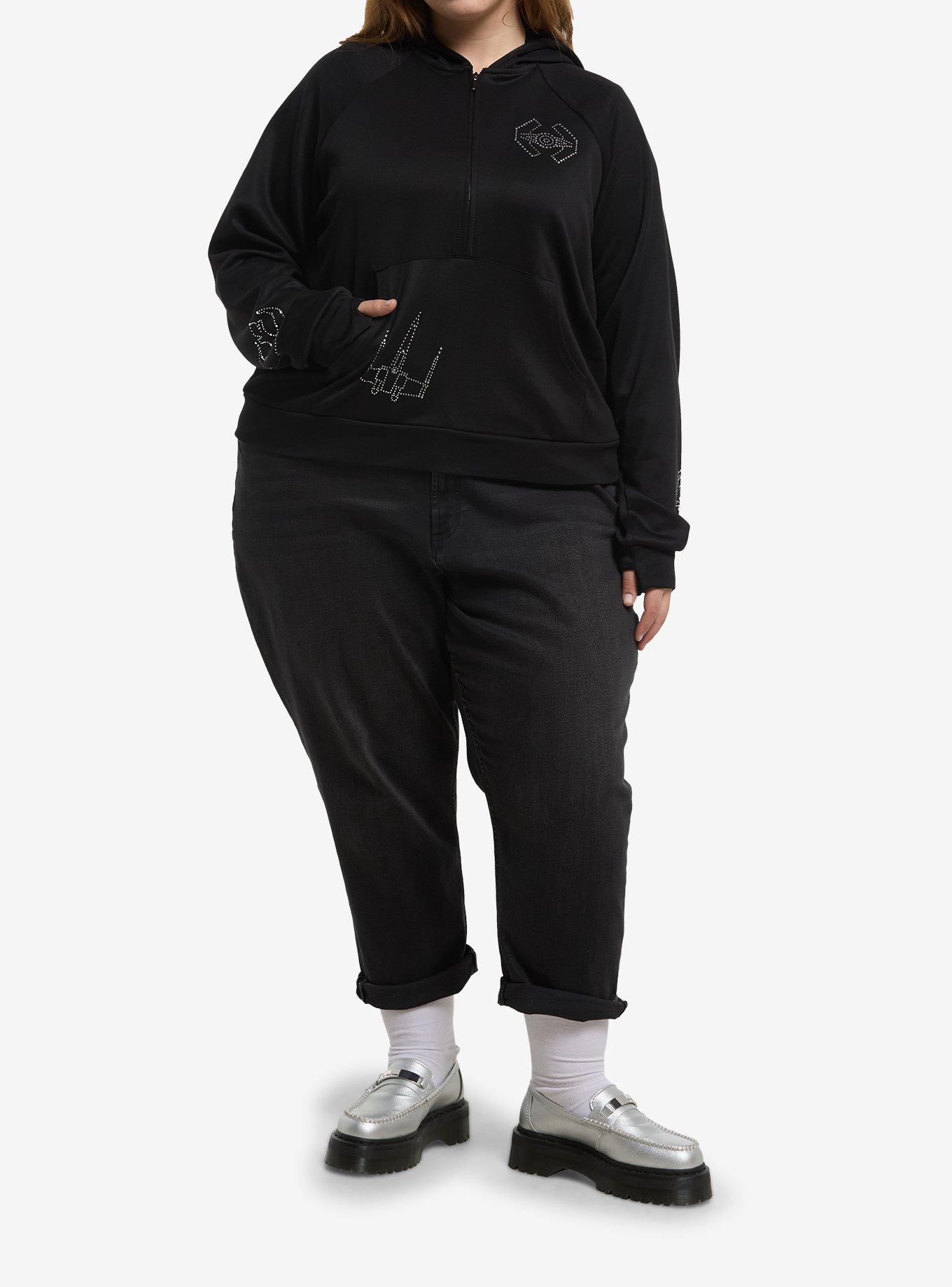 Her Universe Star Wars Sparkle Hoodie Plus Size Her Universe Exclusive, , hi-res