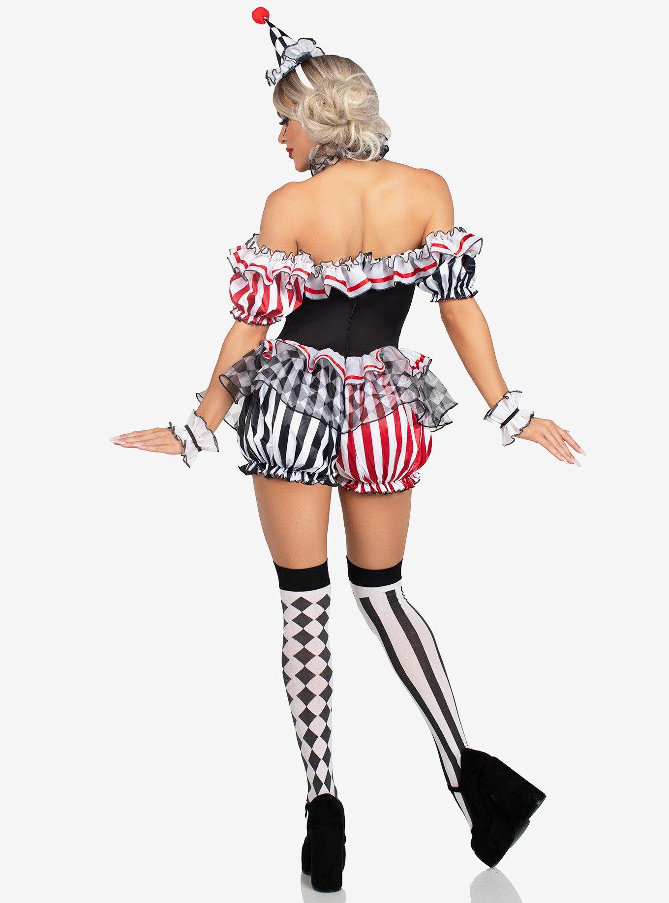 4 PC Darling Harlequin Costume, , hi-res