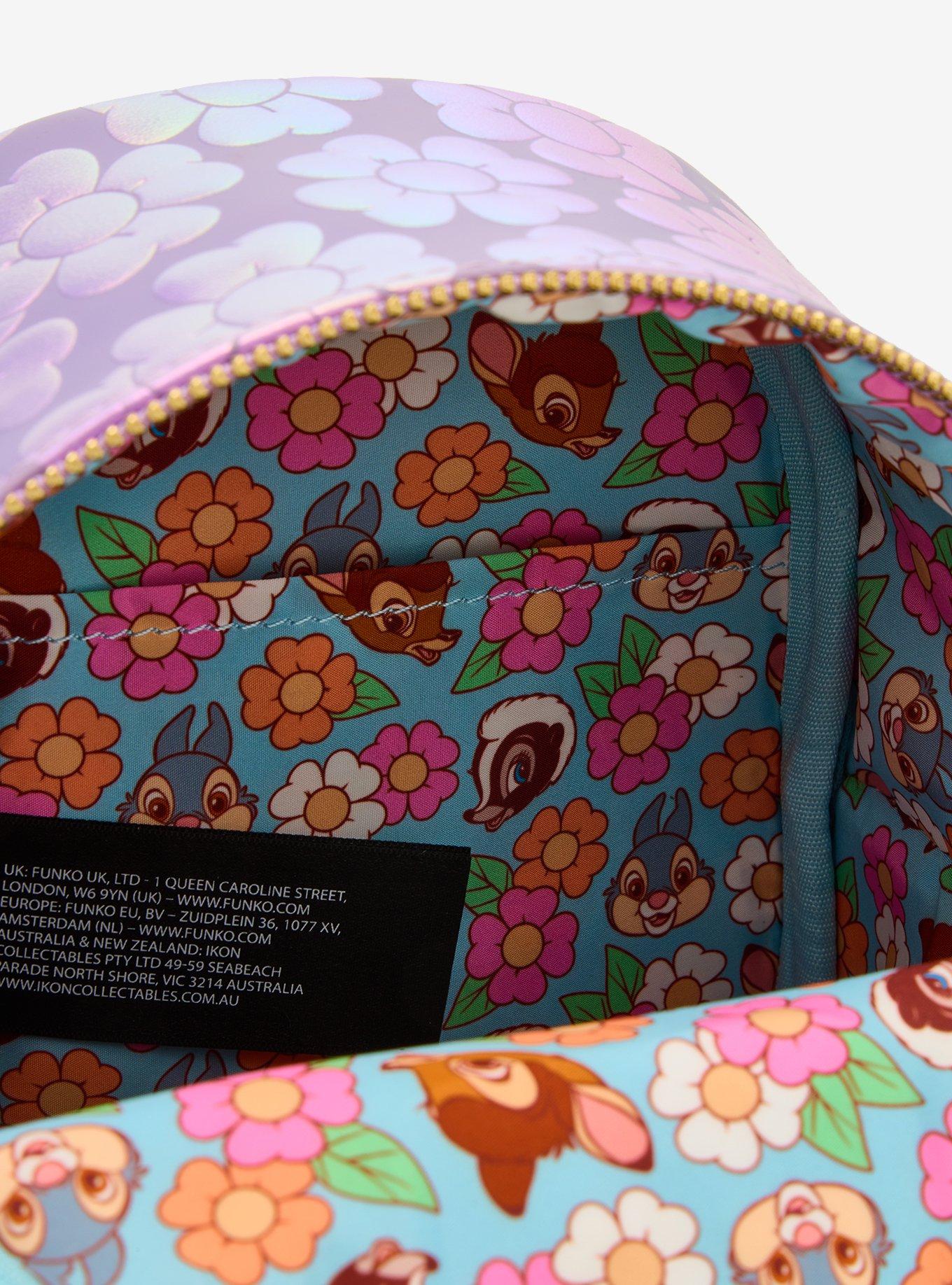 Loungefly Disney Bambi Lavender Iridescent Micro Mini Backpack, , alternate - view 4