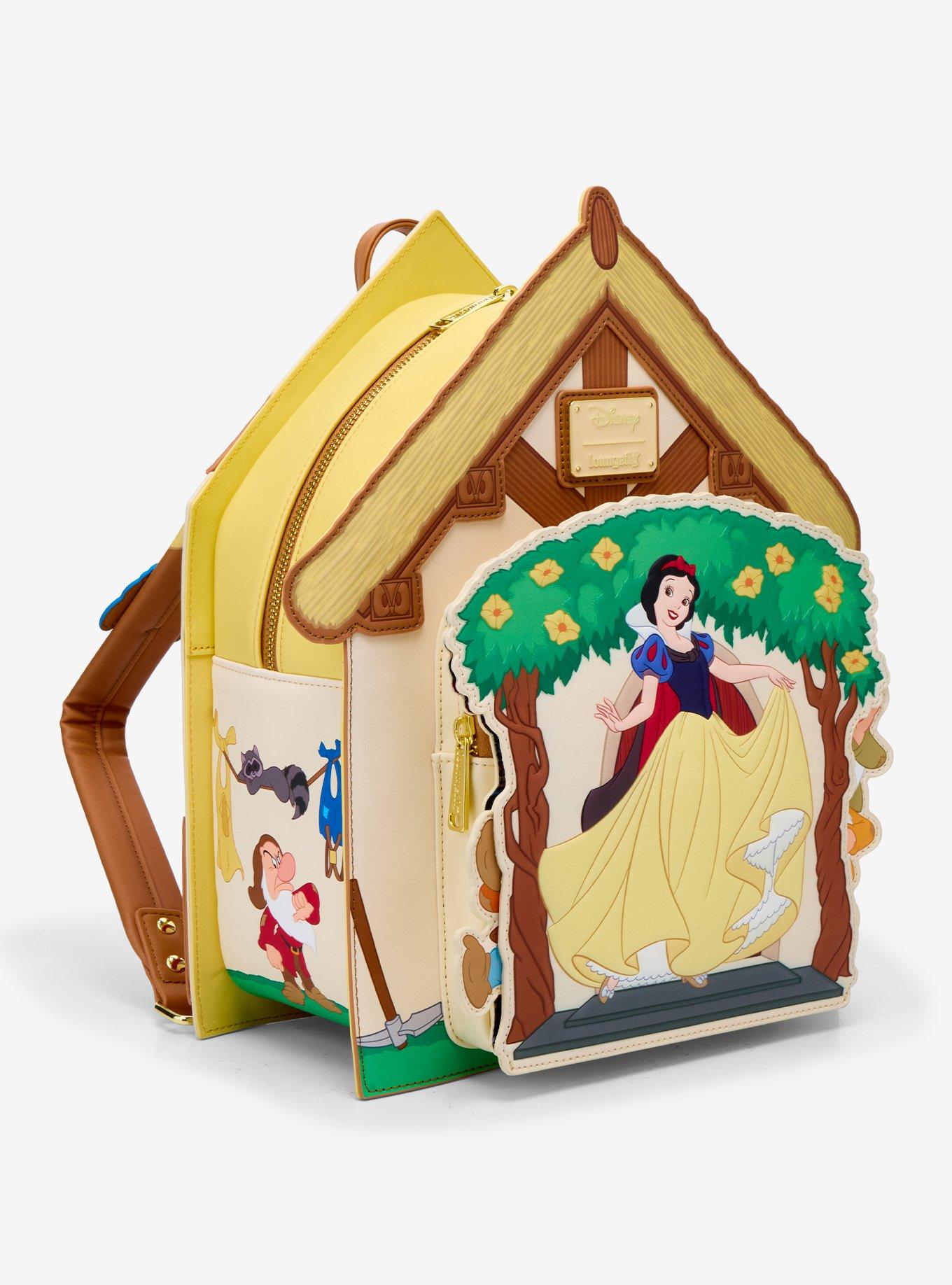 Loungefly Disney Snow White And The Seven Dwarfs Figural Cottage Mini Backpack, , alternate - view 3