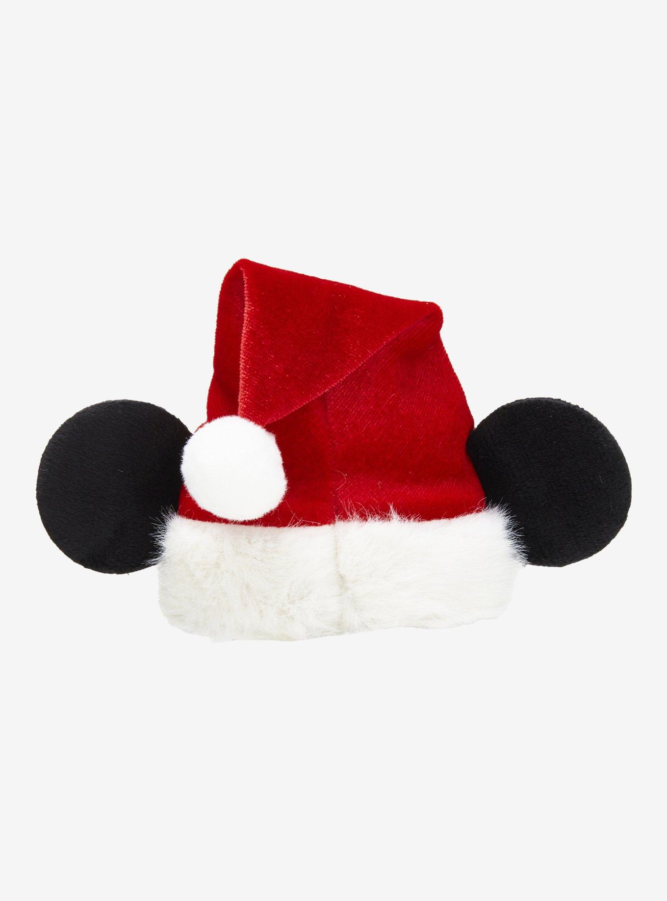 Disney Mickey Mouse Santa Hat Hair Clip - BoxLunch Exclusive, , alternate