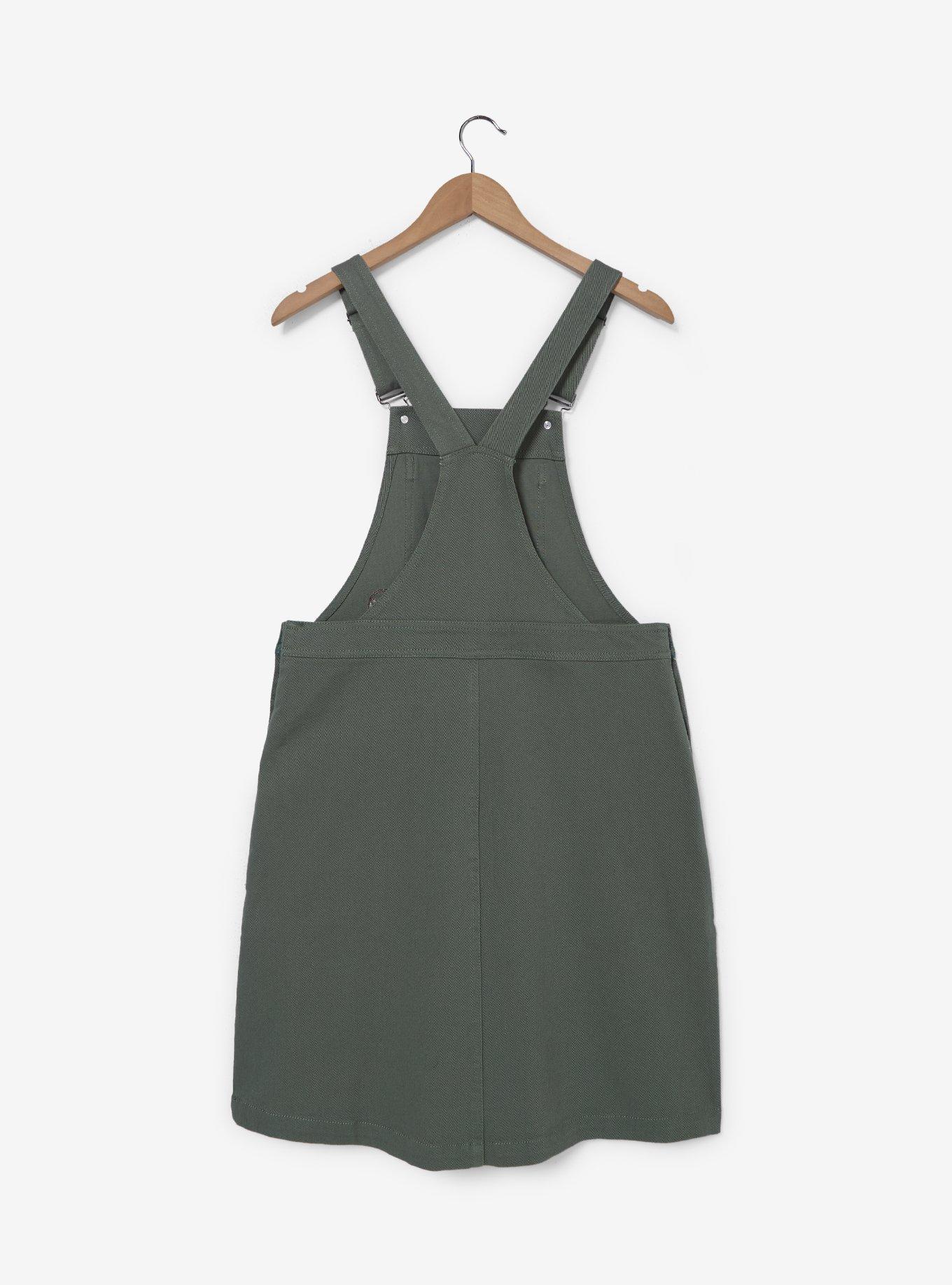 Disney Winnie the Pooh Patch Overall Dress &mdash; BoxLunch Exclusive, , hi-res