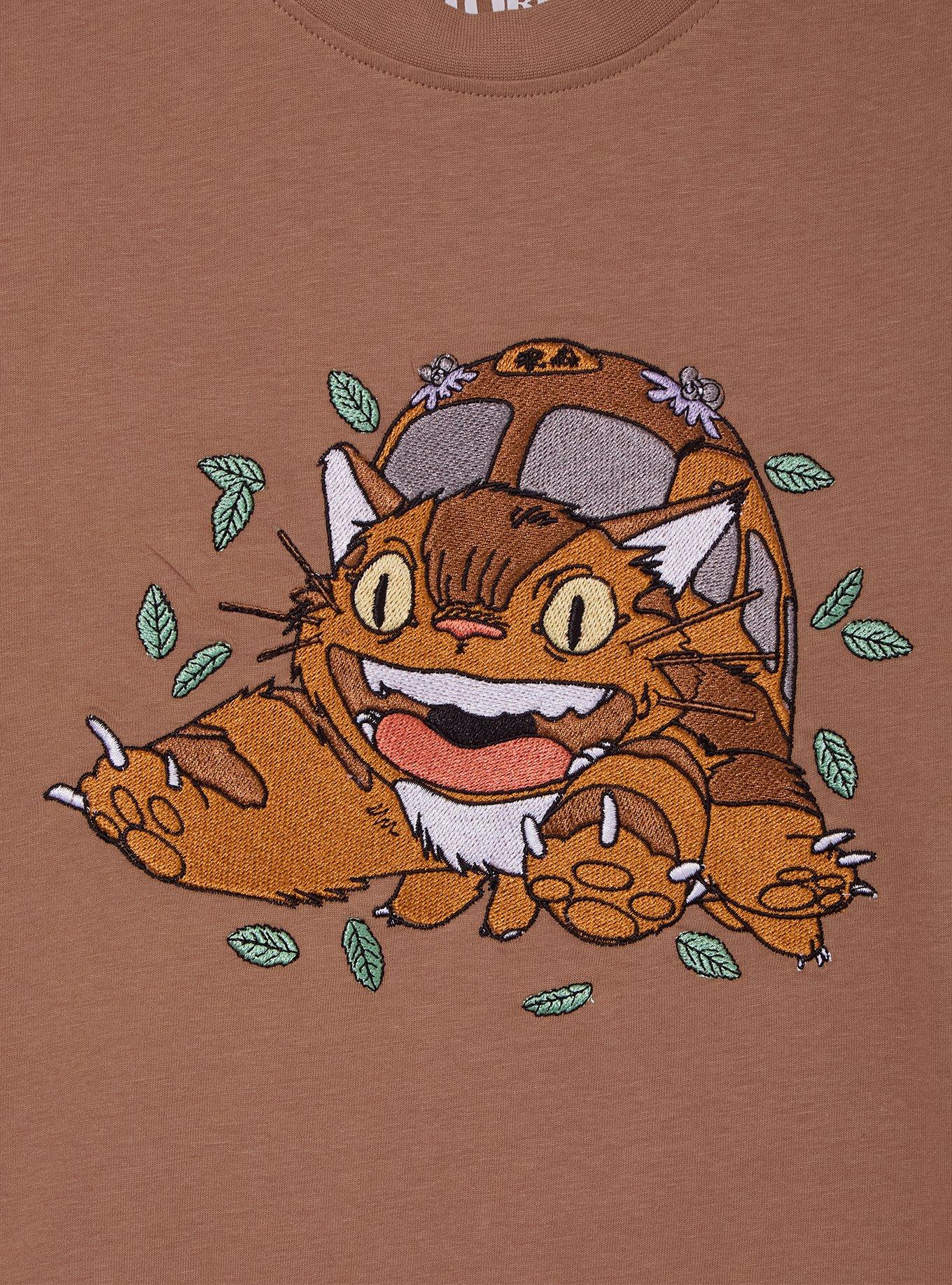 Studio Ghibli&reg; My Neighbor Totoro Catbus Embroidered Women's T-Shirt - BoxLunch Exclusive, , hi-res