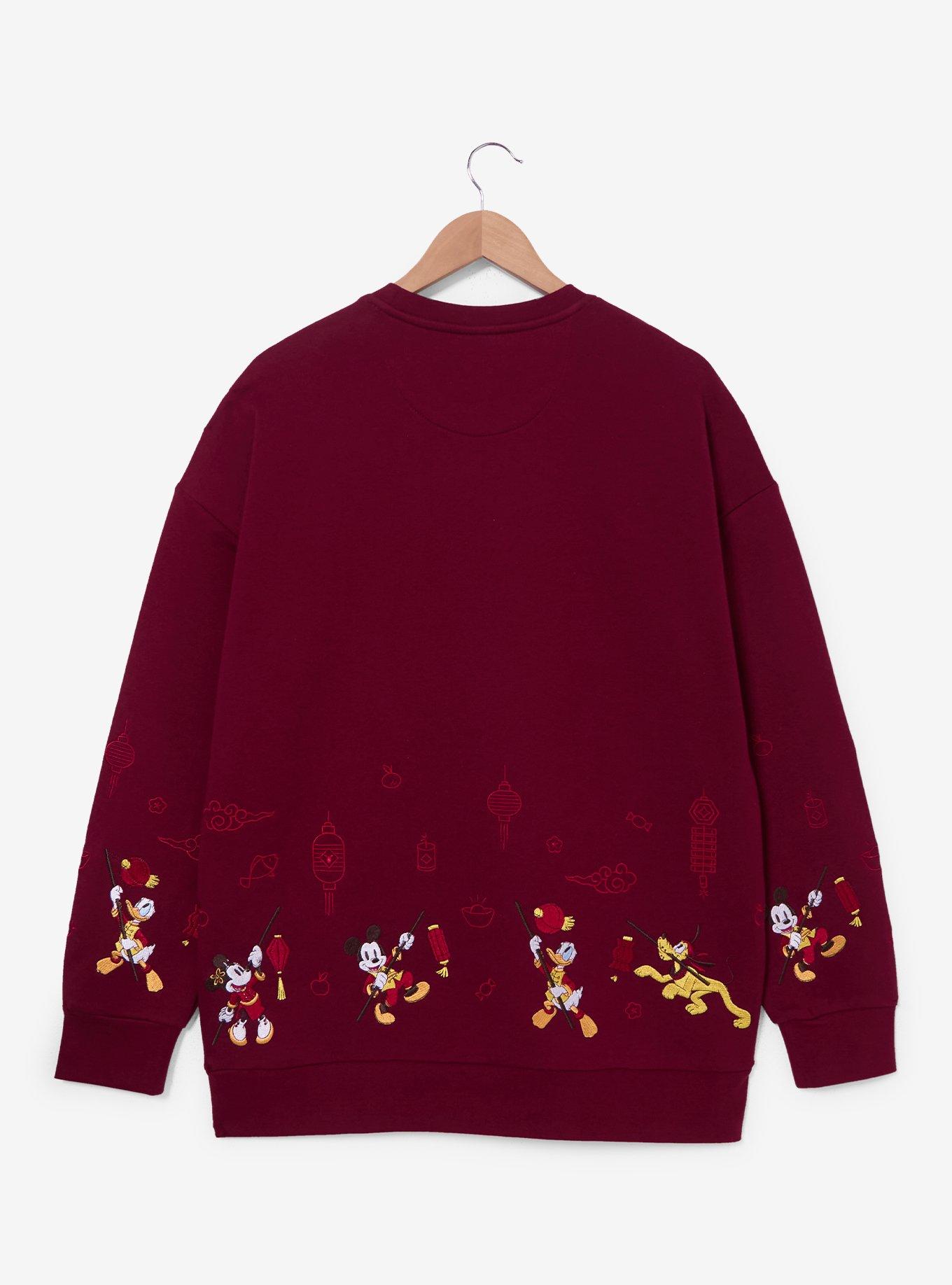 Disney Mickey and Friends Chinese New Year Crewneck &mdash; BoxLunch Exclusive, , hi-res