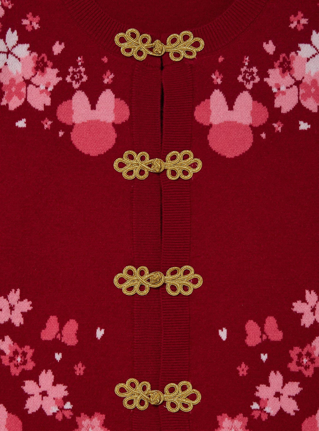 Disney Minnie Mouse Chinese New Year Floral Women's Cardigan — BoxLunch Exclusive