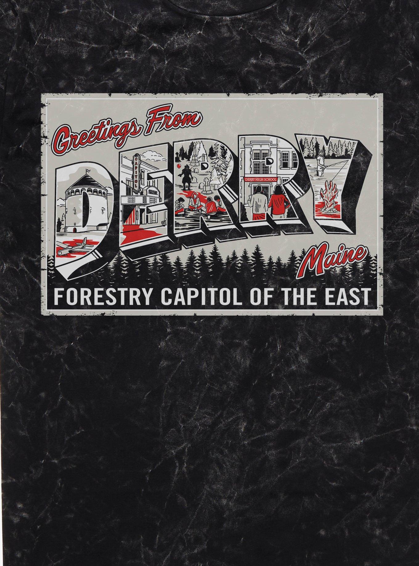 IT Welcome To Derry Greetings Form Derry Maine Mineral Wash T-Shirt, , hi-res