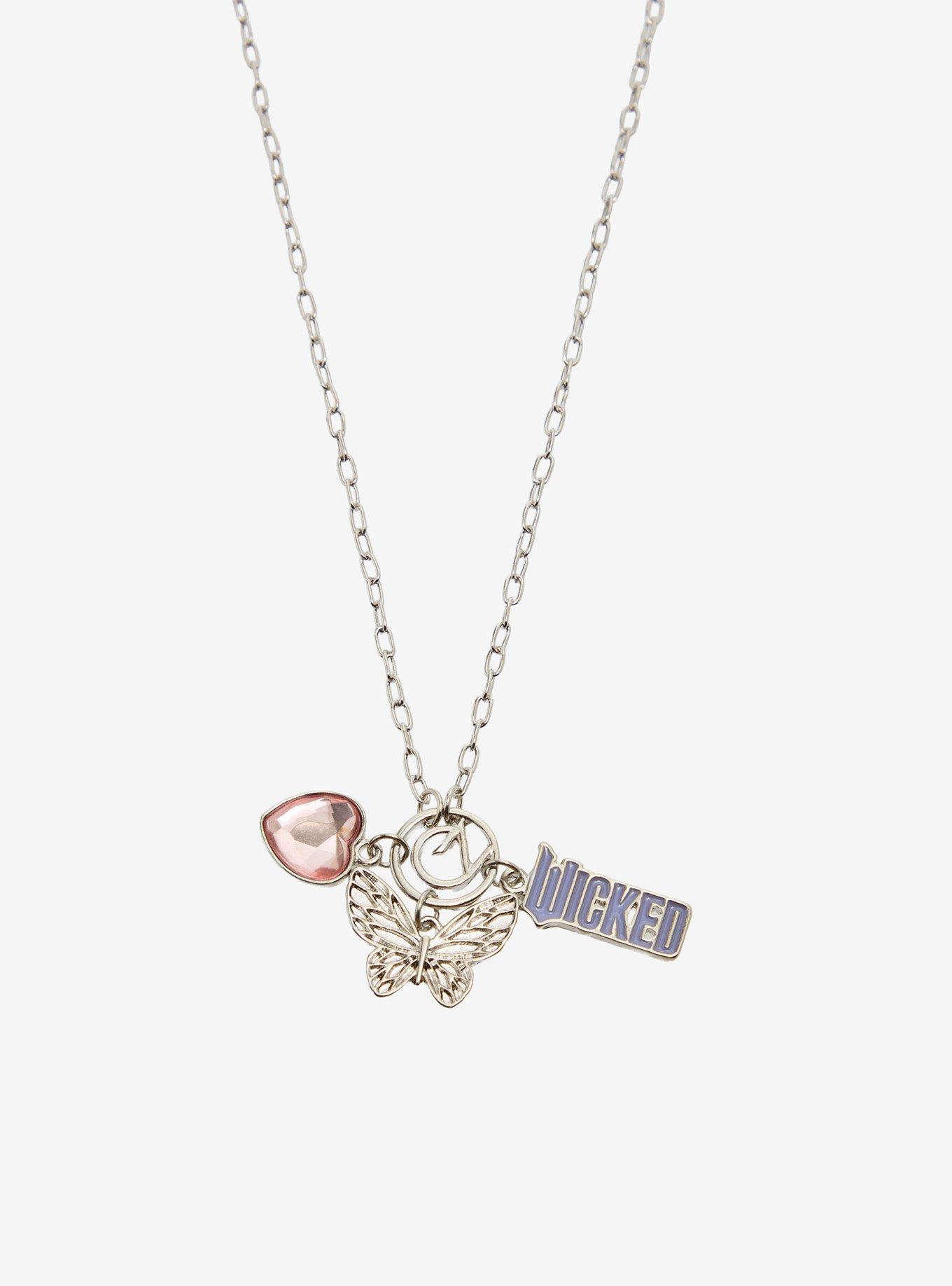 Wicked Glinda & Elphaba Charm Bestie Necklace Set - BoxLunch Exclusive, , alternate