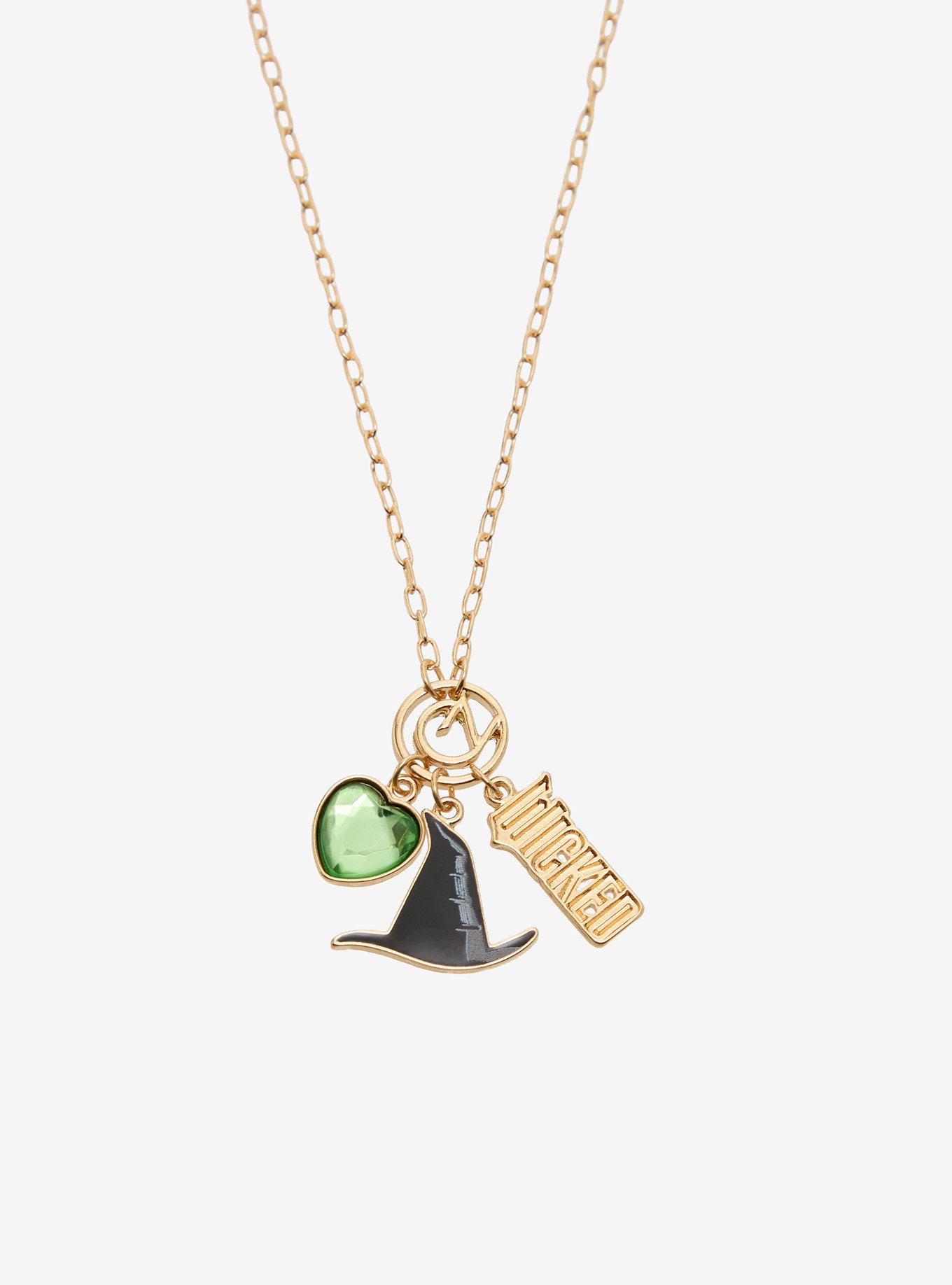 Wicked Glinda & Elphaba Charm Bestie Necklace Set - BoxLunch Exclusive, , alternate