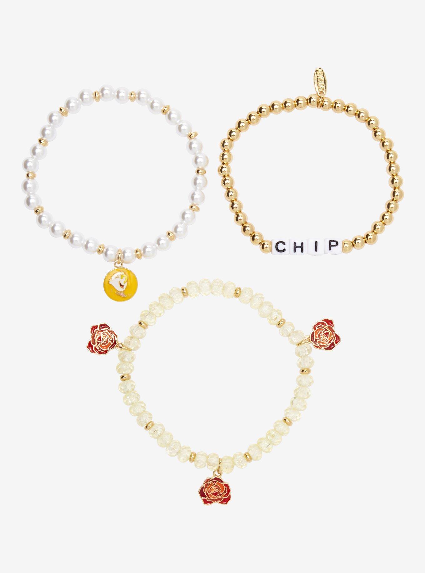 Disney Beauty & The Beast Chip Friendship Bracelet Set - BoxLunch Exclusive, , hi-res