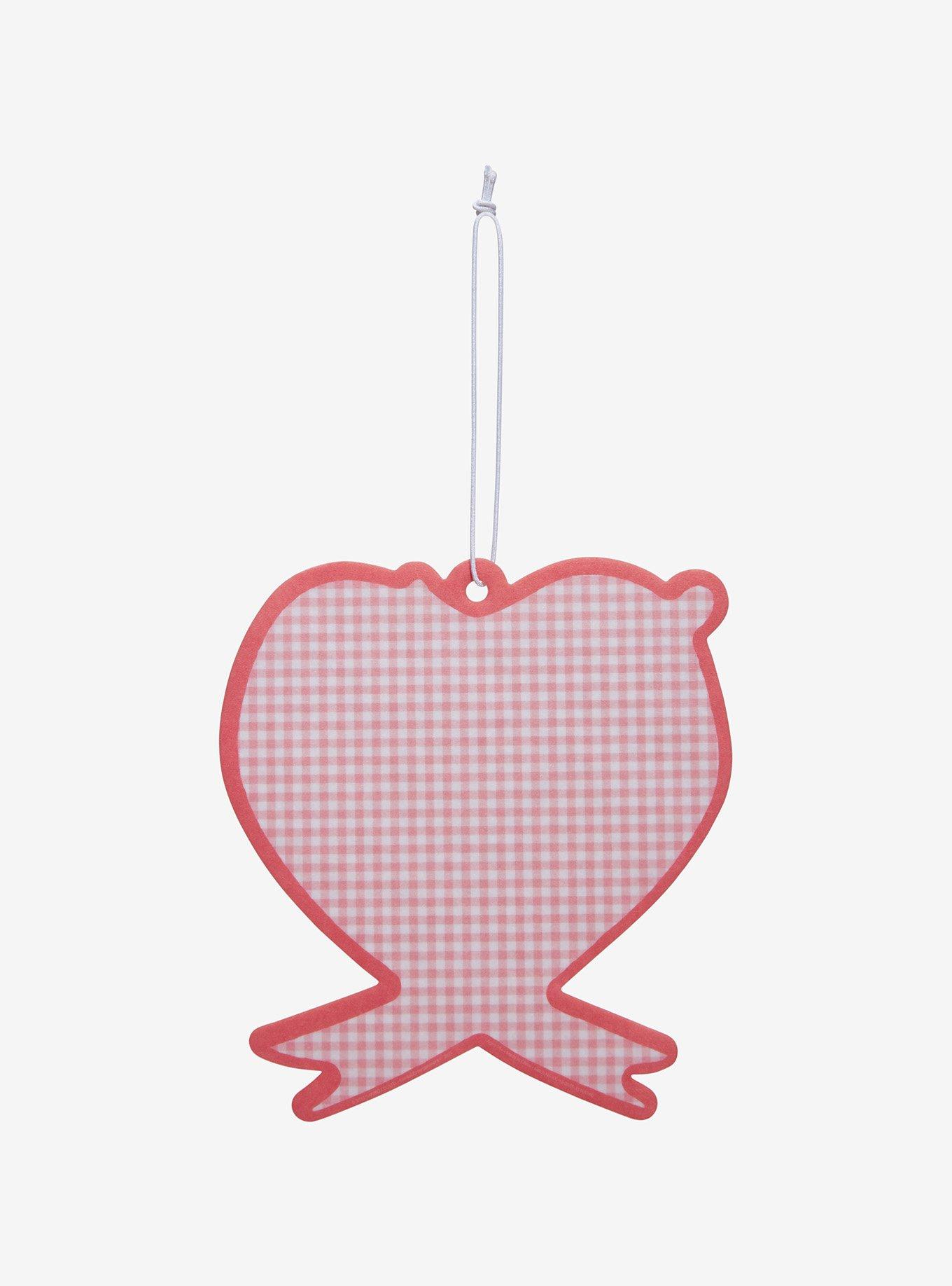 Sanrio Hello Kitty & Friends Gingham Heart Green Tea Scented Air Freshener