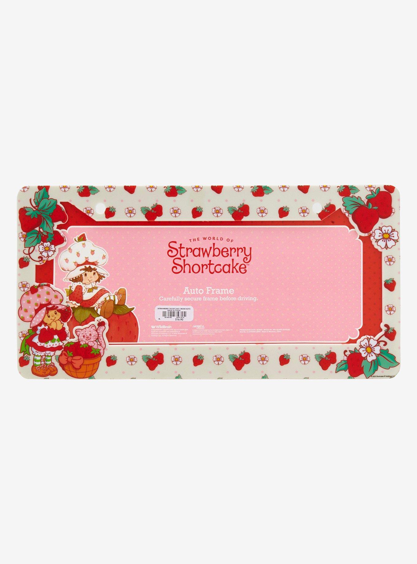 Strawberry Shortcake Berry Print License Plate Frame — BoxLunch Exclusive, , hi-res
