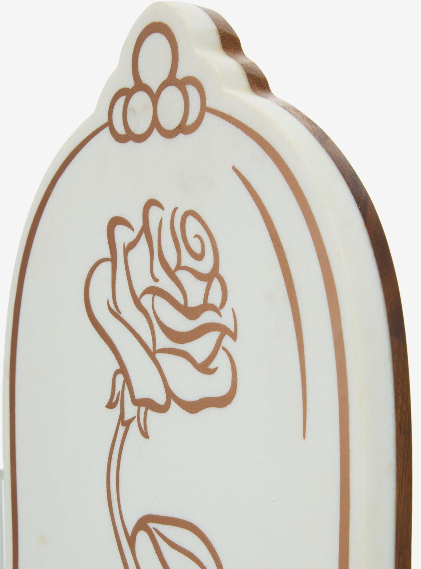 Disney Beauty and the Beast Enchanted Rose Marble Cutting Board