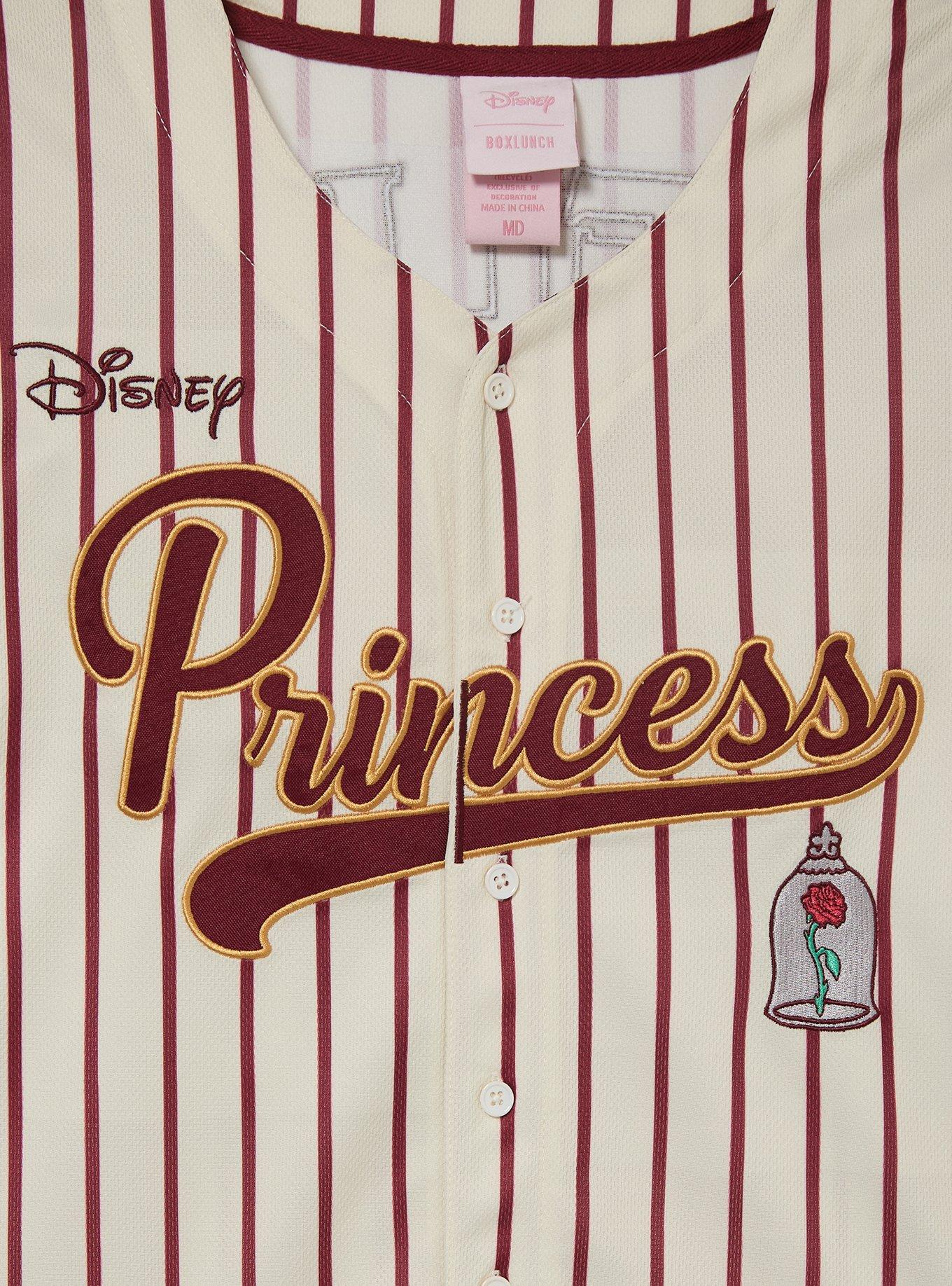 Disney Princess Belle Women's Plus Cropped Baseball Jersey — BoxLunch Exclusive