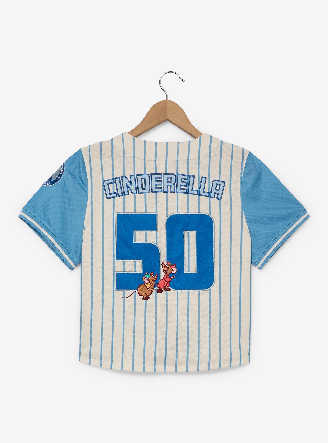 Disney Princess Cinderella Women's Cropped Baseball Jersey &mdash; BoxLunch Exclusive, , hi-res