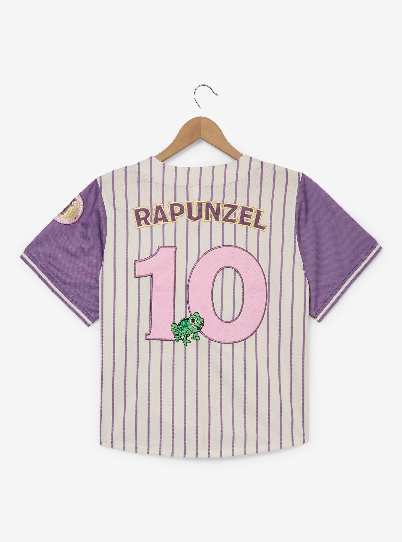 Disney Princess Rapunzel Women's Plus Size Cropped Baseball Jersey &mdash; BoxLunch Exclusive, , hi-res