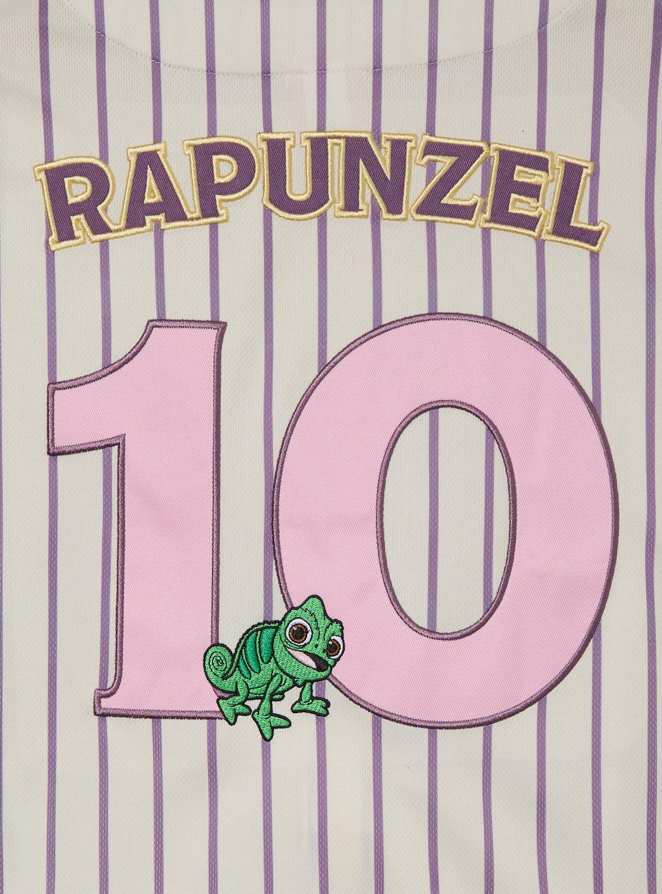 Disney Princess Rapunzel Women's Plus Cropped Baseball Jersey — BoxLunch Exclusive