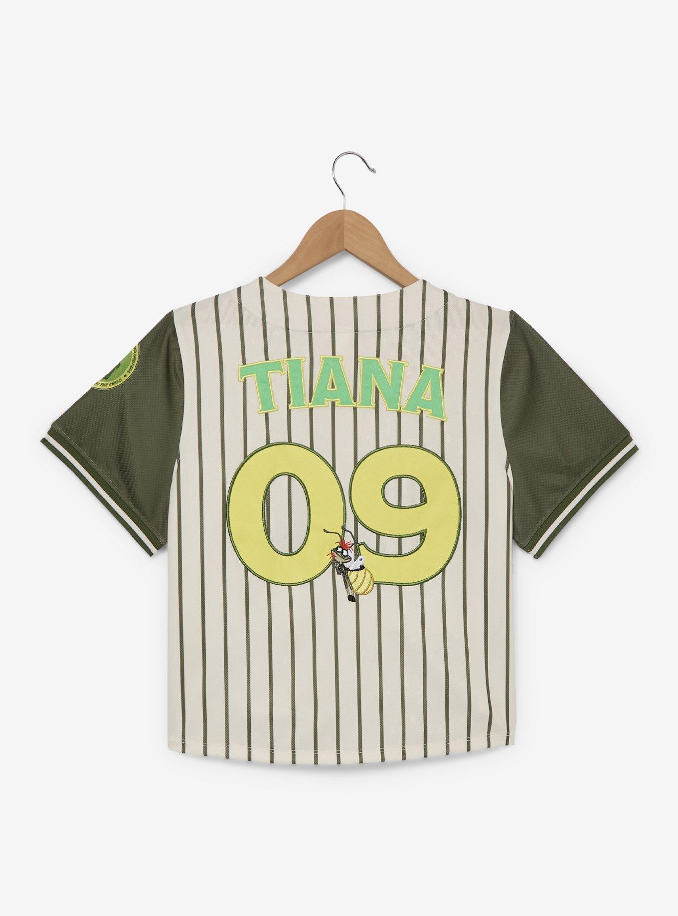 Disney Princess Tiana Women's Plus Size Cropped Baseball Jersey &mdash; BoxLunch Exclusive, , hi-res