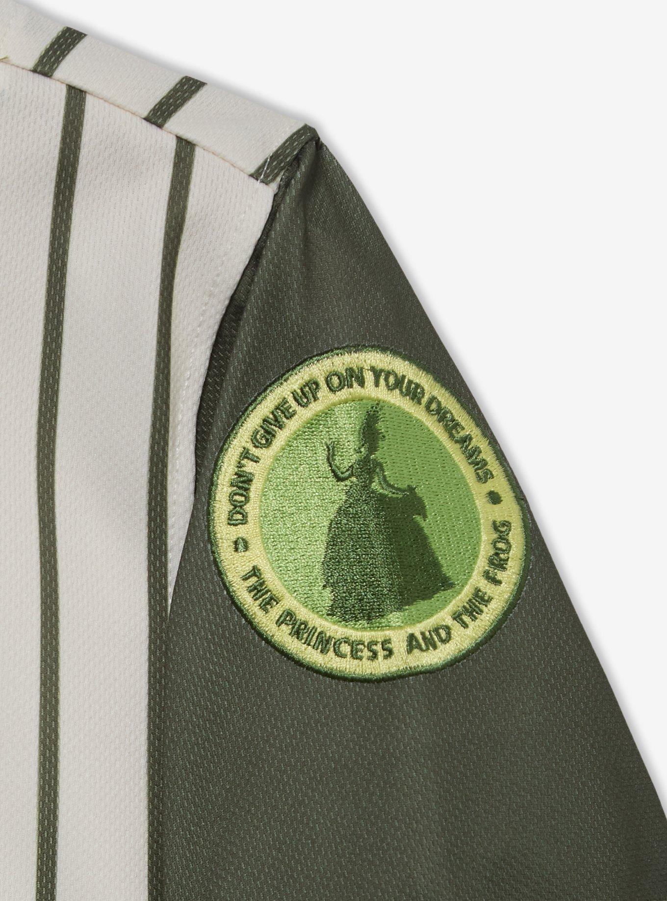 Disney Princess Tiana Women's Plus Size Cropped Baseball Jersey &mdash; BoxLunch Exclusive, STRIPES, alternate