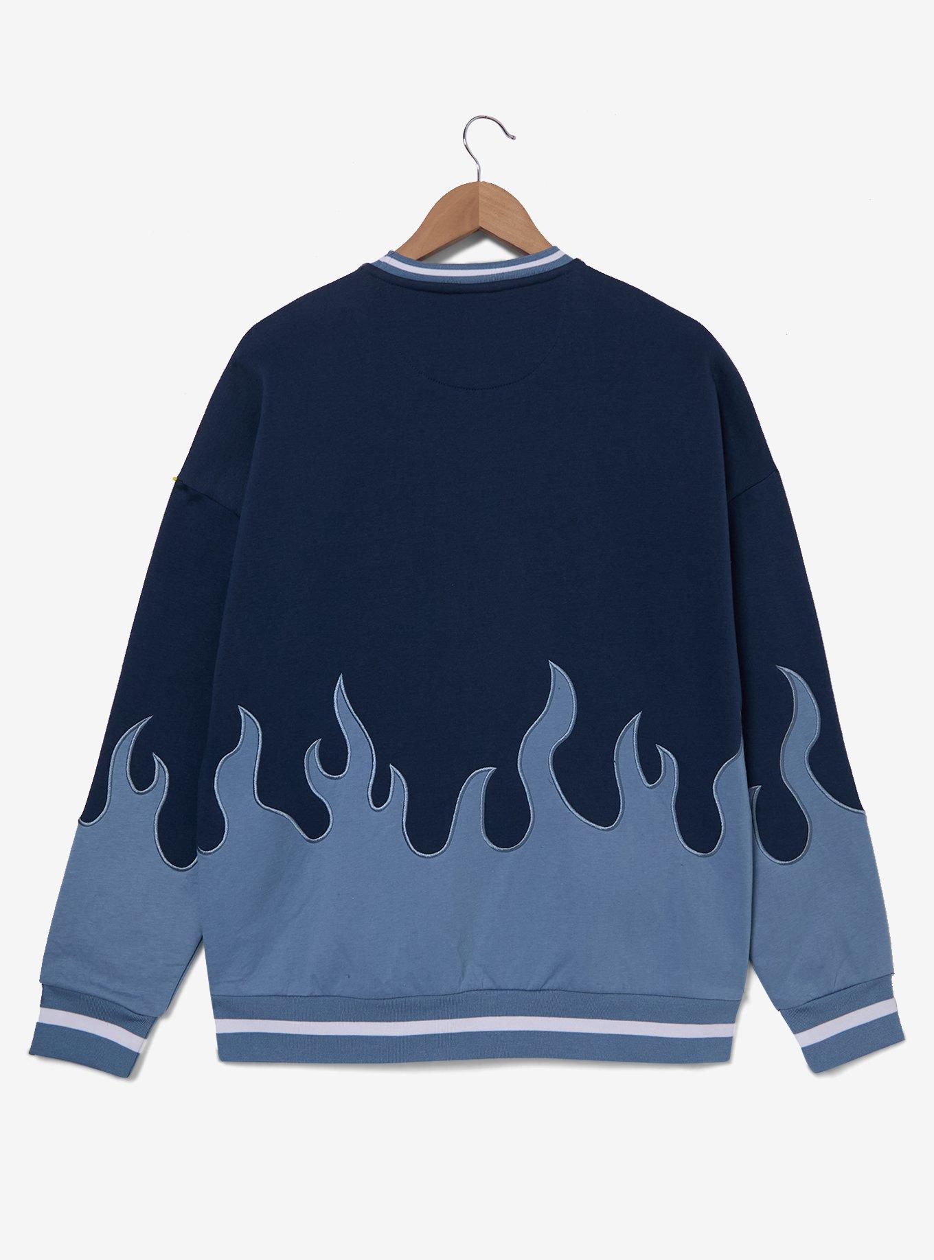 Dreamworks How To Train Your Dragon Toothless Flame Panel Crewneck - BoxLunch Exclusive, , hi-res