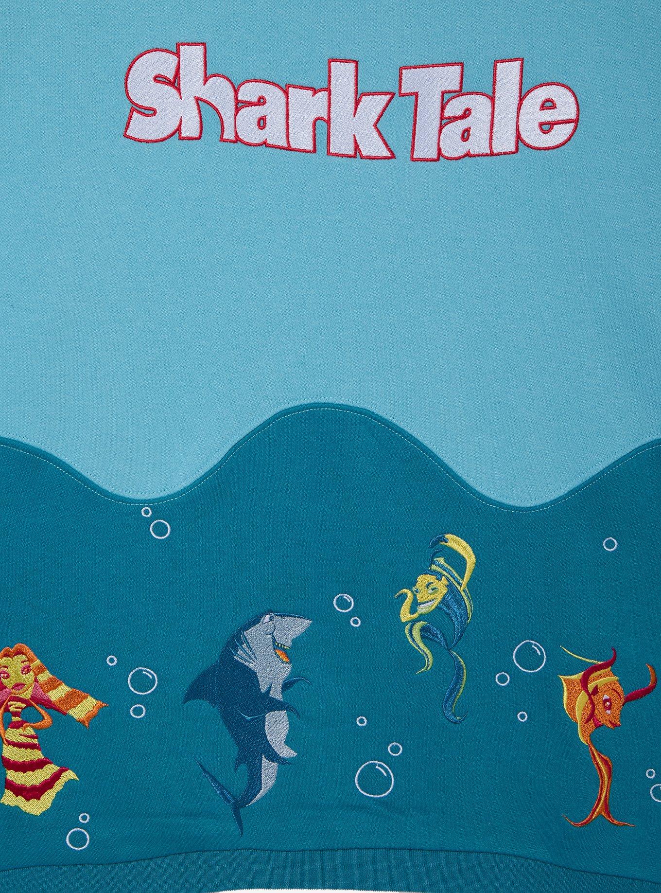 DreamWorks Shark Tale Wave Panel Crewneck &mdash; BoxLunch Exclusive, BLUE, alternate