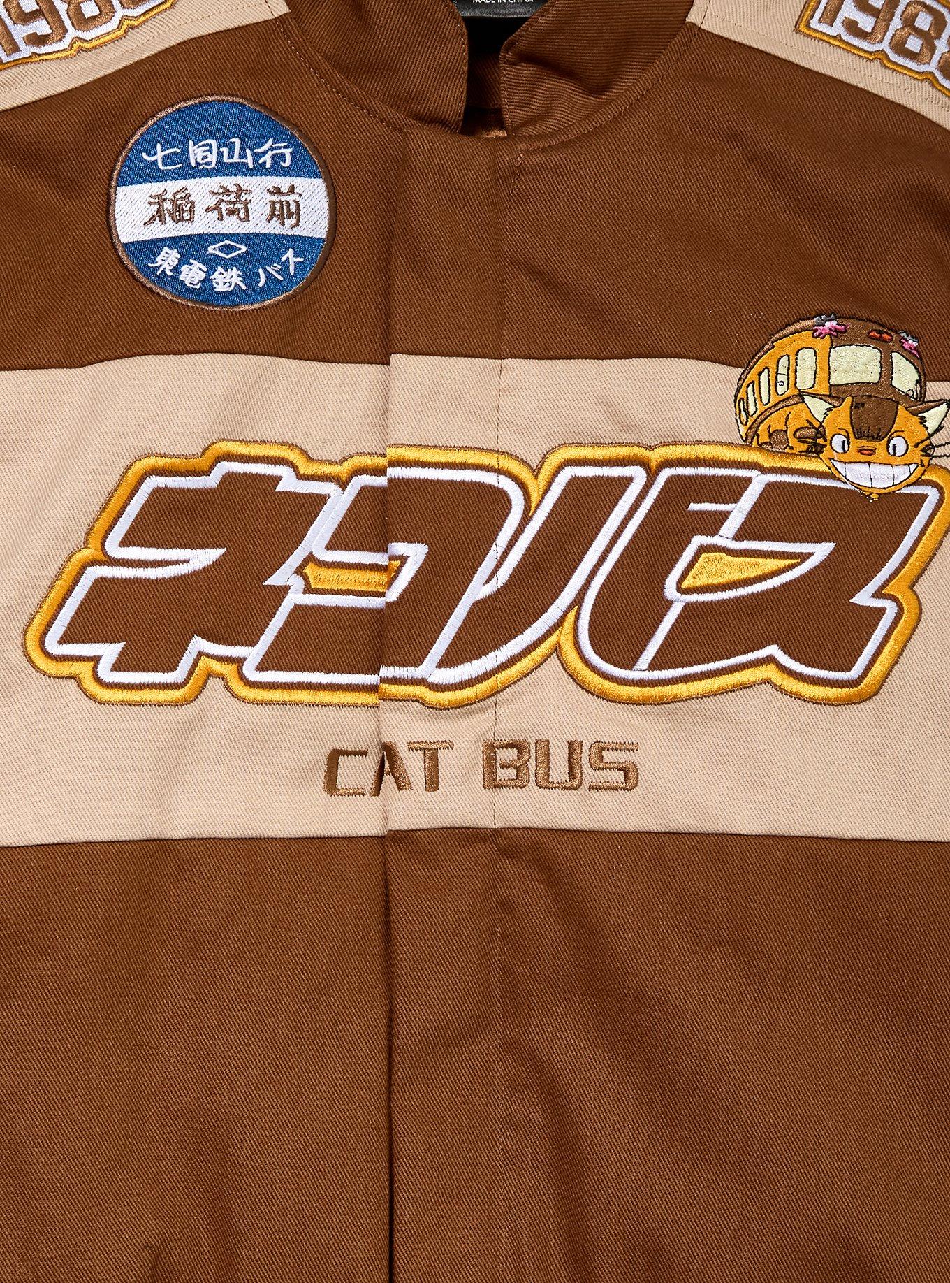 Studio Ghibli&reg; My Neighbor Totoro Catbus Women's Plus Size Cropped Racing Jacket - BoxLunch Exclusive, MULTI, alternate