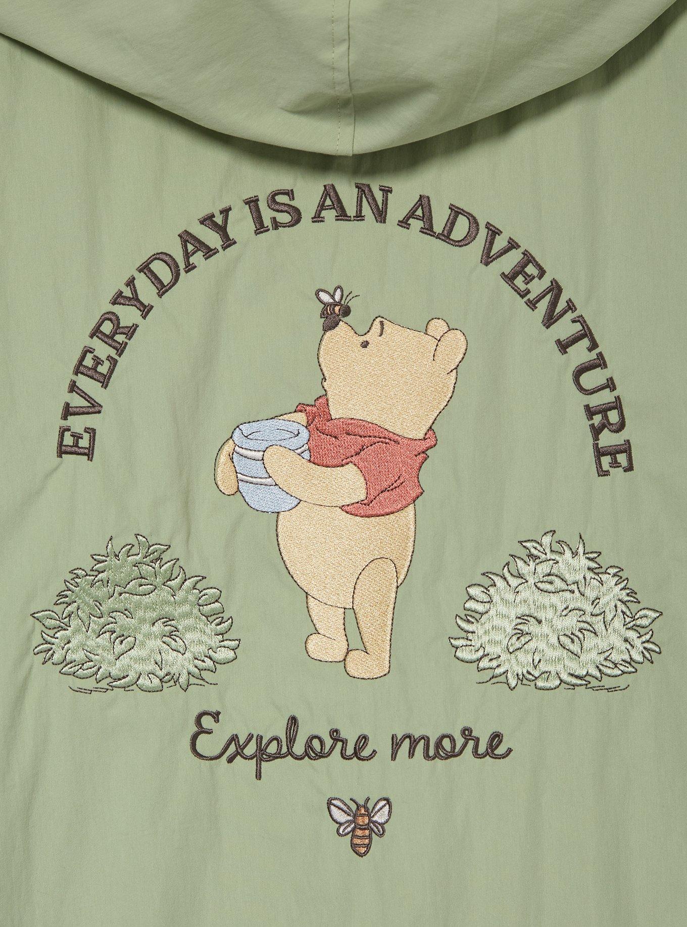 Disney Winnie the Pooh Green Women's Plus Size Cropped Jacket &mdash; BoxLunch Exclusive, SAGE, alternate