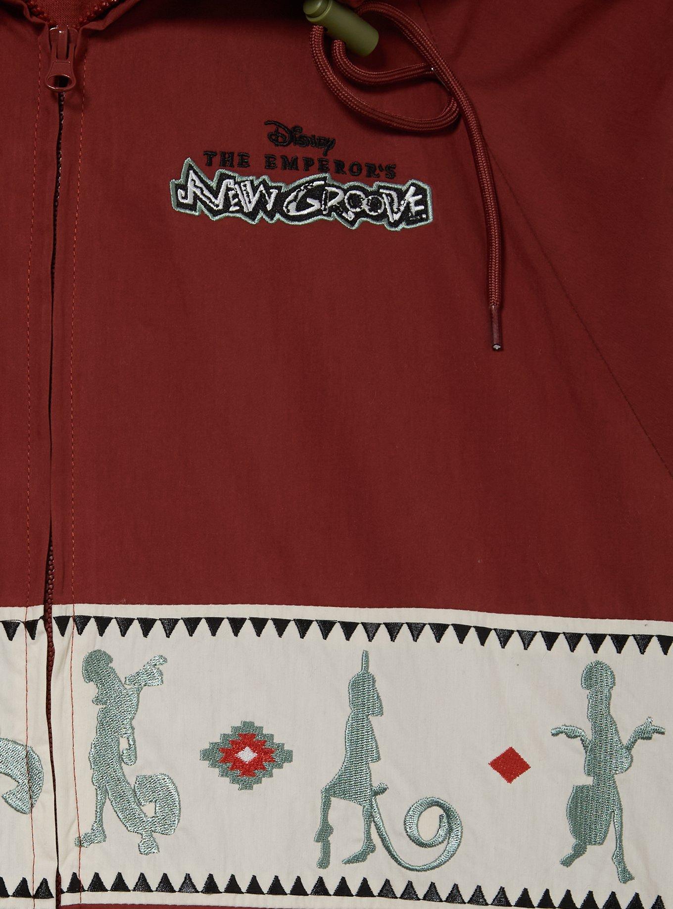 Disney The Emperor's New Groove Panel Women's Windbreaker &mdash; BoxLunch Exclusive, BROWN, alternate