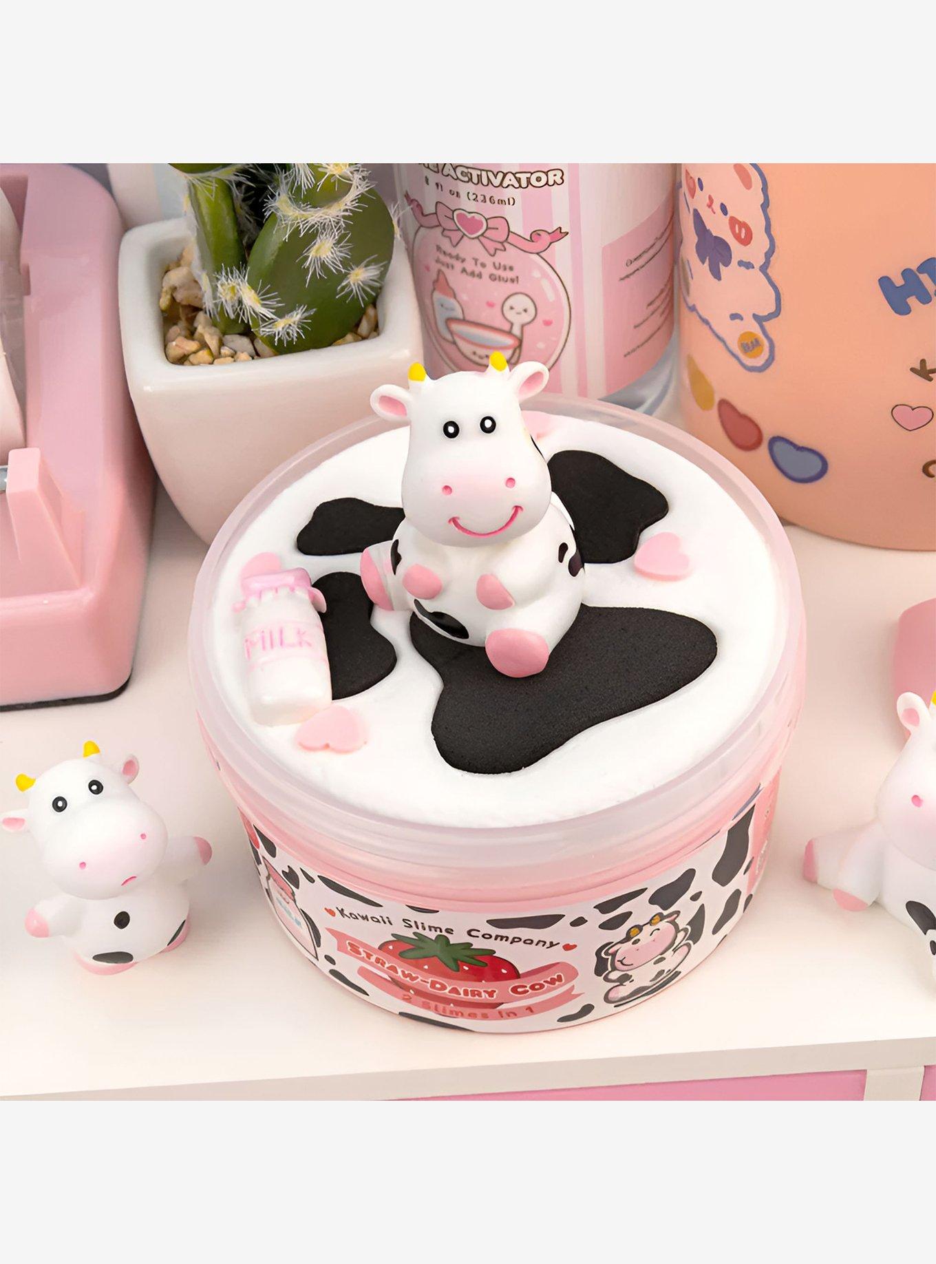 Kawaii Slime Company Straw-Dairy Cow Slime, , hi-res