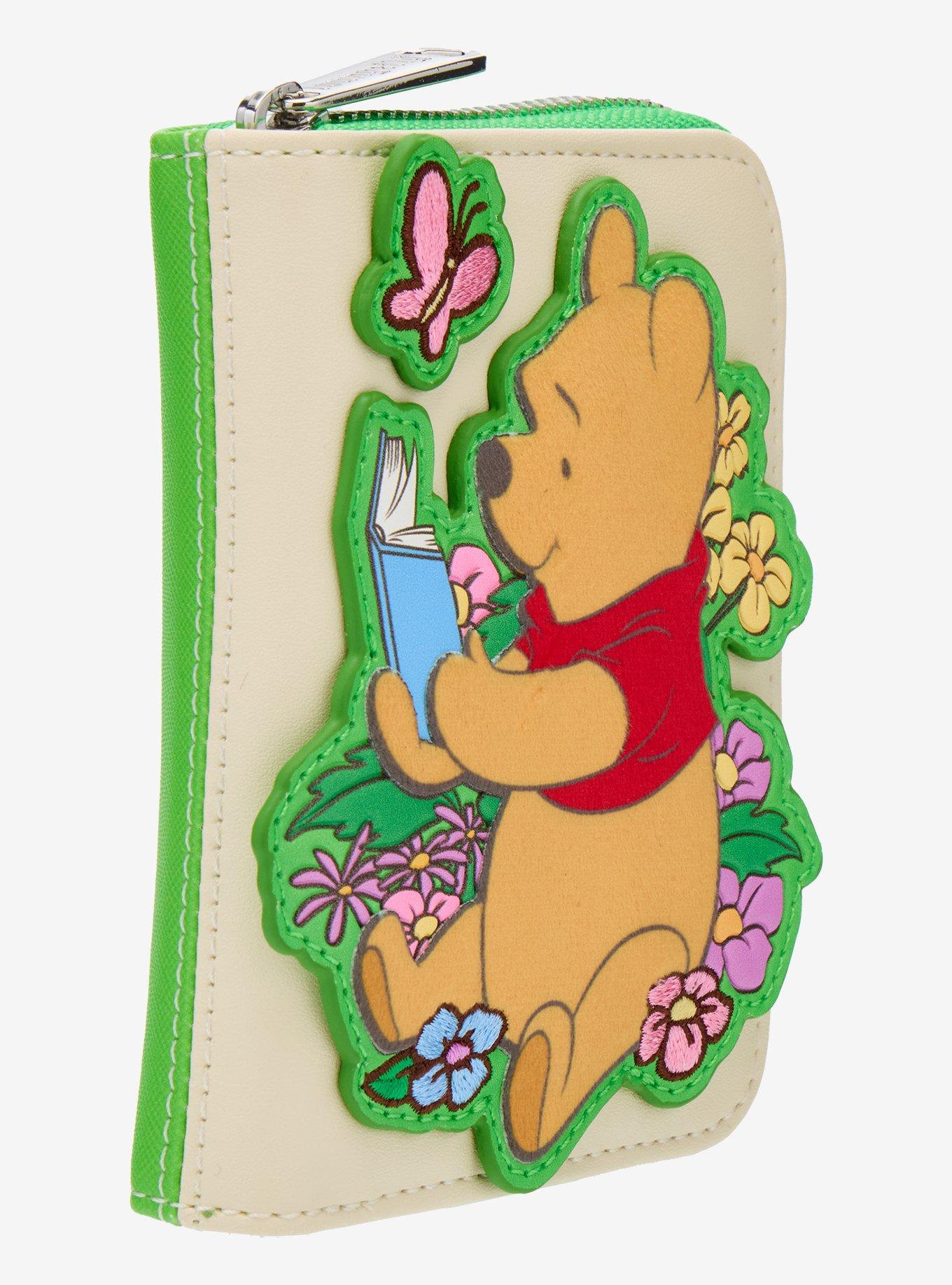 Loungefly Disney Winnie the Pooh Pooh Bear Reading Small Zip Wallet - BoxLunch Exclusive, , hi-res
