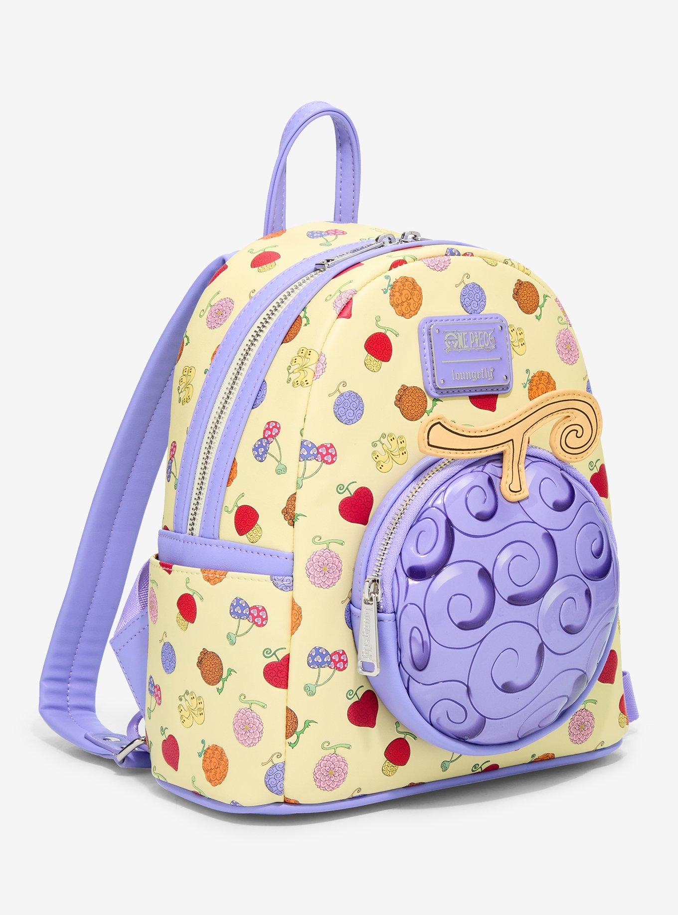 Loungefly One Piece Devil Fruit Allover Print Mini Backpack - BoxLunch Exclusive, , hi-res