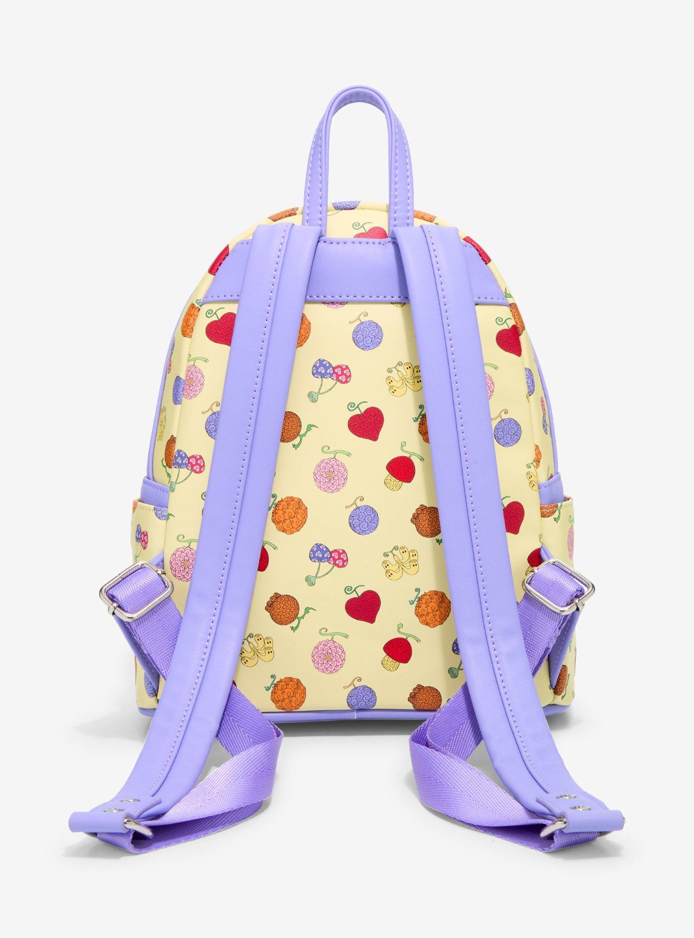 Loungefly One Piece Devil Fruit Allover Print Mini Backpack - BoxLunch Exclusive, , alternate