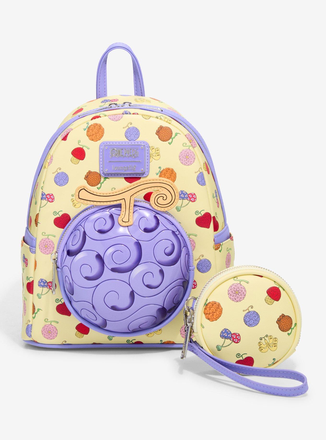 Loungefly One Piece Devil Fruit Allover Print Mini Backpack - BoxLunch Exclusive, , alternate