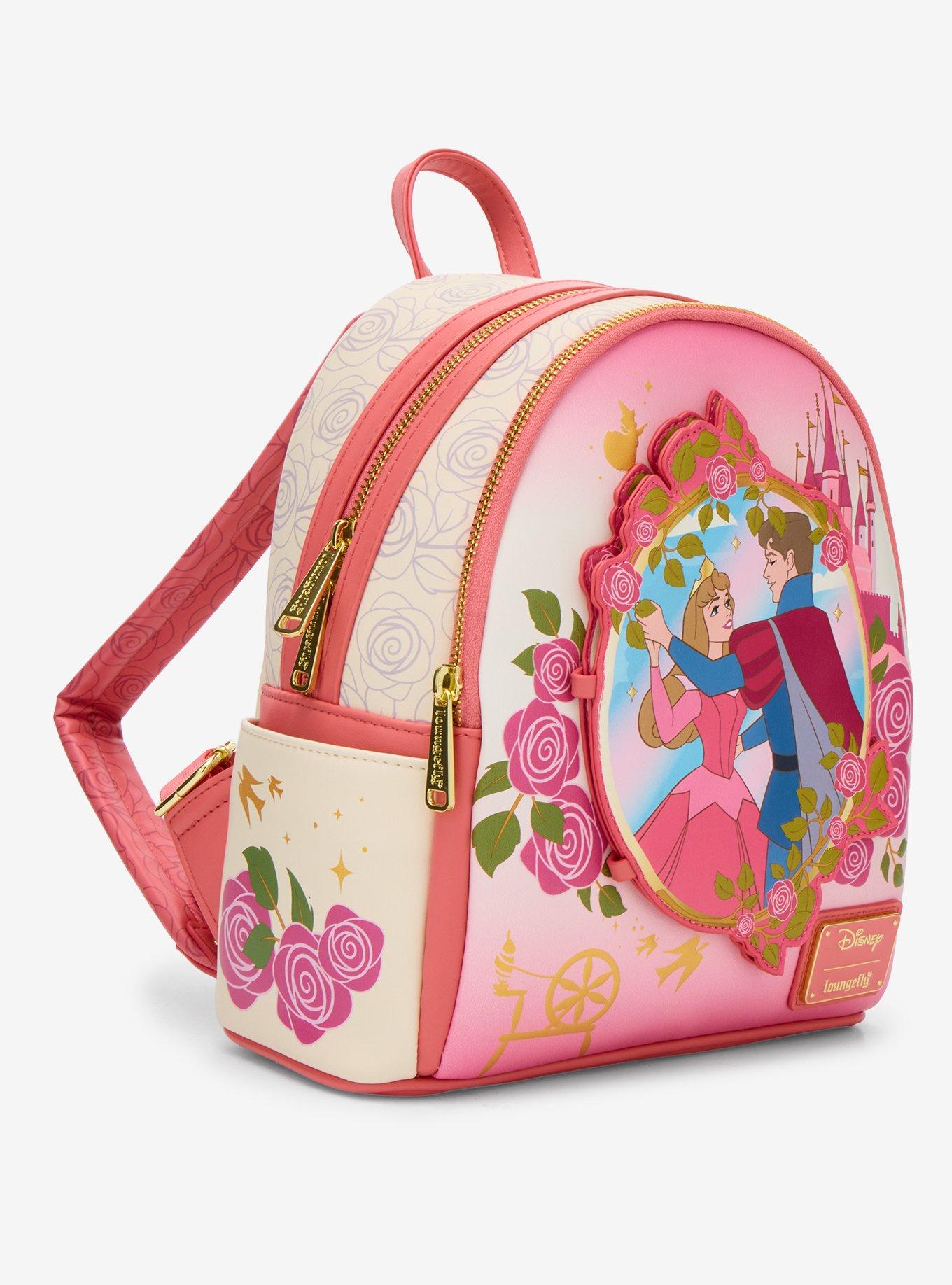 Loungefly Disney Sleeping Beauty Aurora Floral Magnetic Door Mini Backpack - BoxLunch Exclusive, , alternate