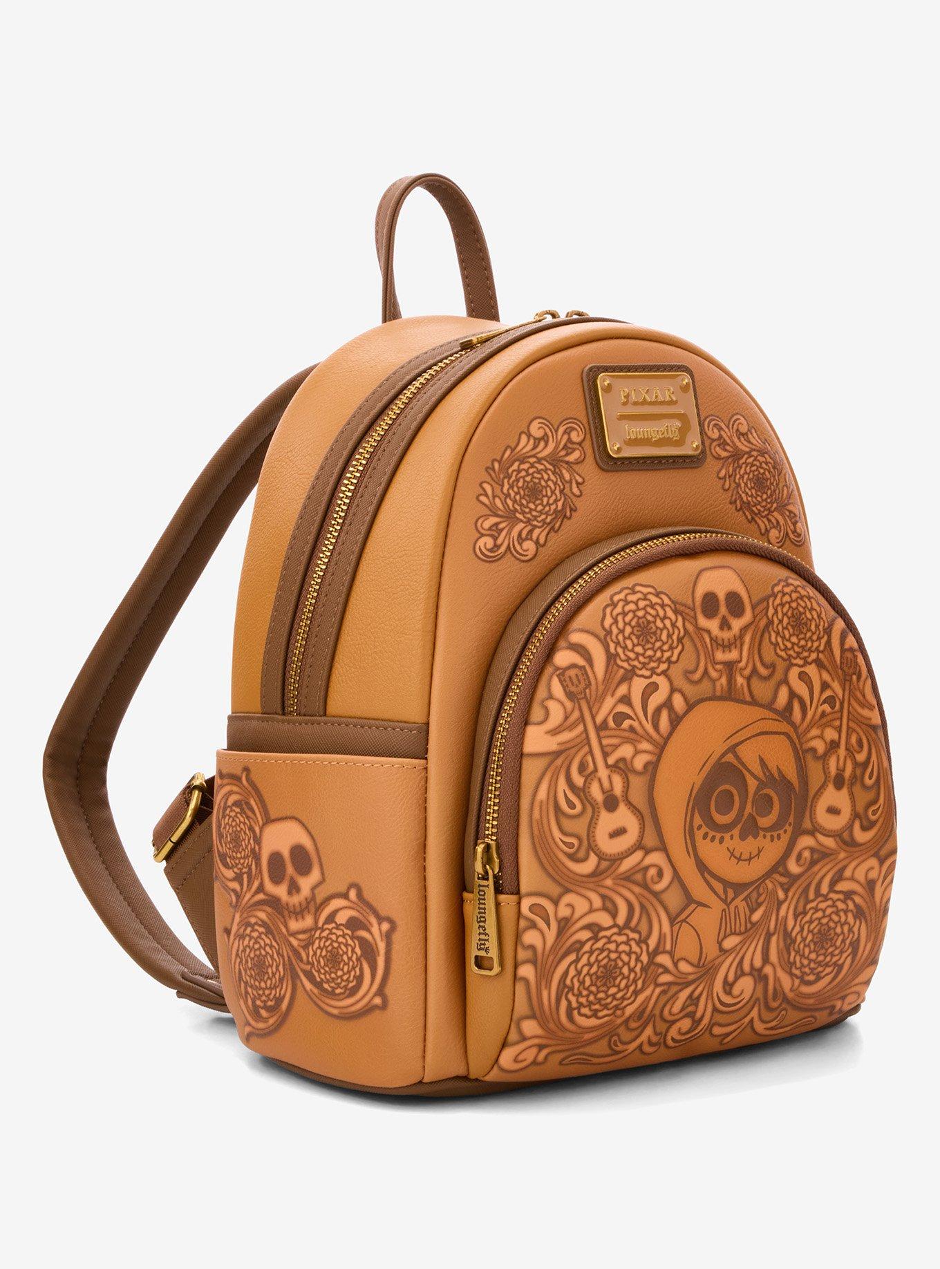 Loungefly Disney Pixar Coco Floral Miguel Tonal Mini Backpack - BoxLunch Exclusive, , hi-res