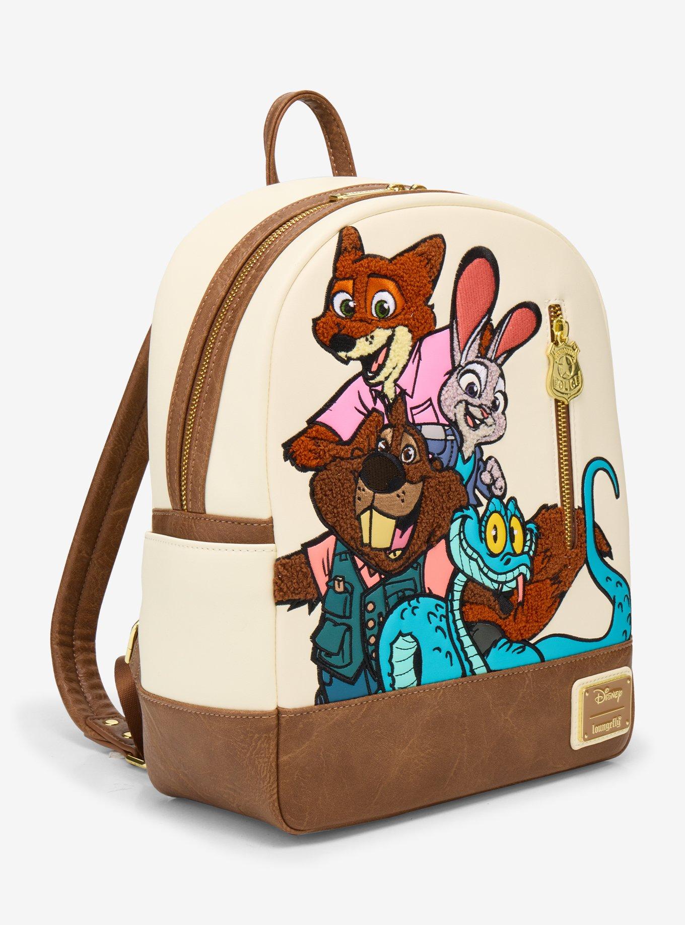 Loungefly Disney Zootopia 2 Chenille Group Portrait Mini Backpack - BoxLunch Exclusive, , hi-res