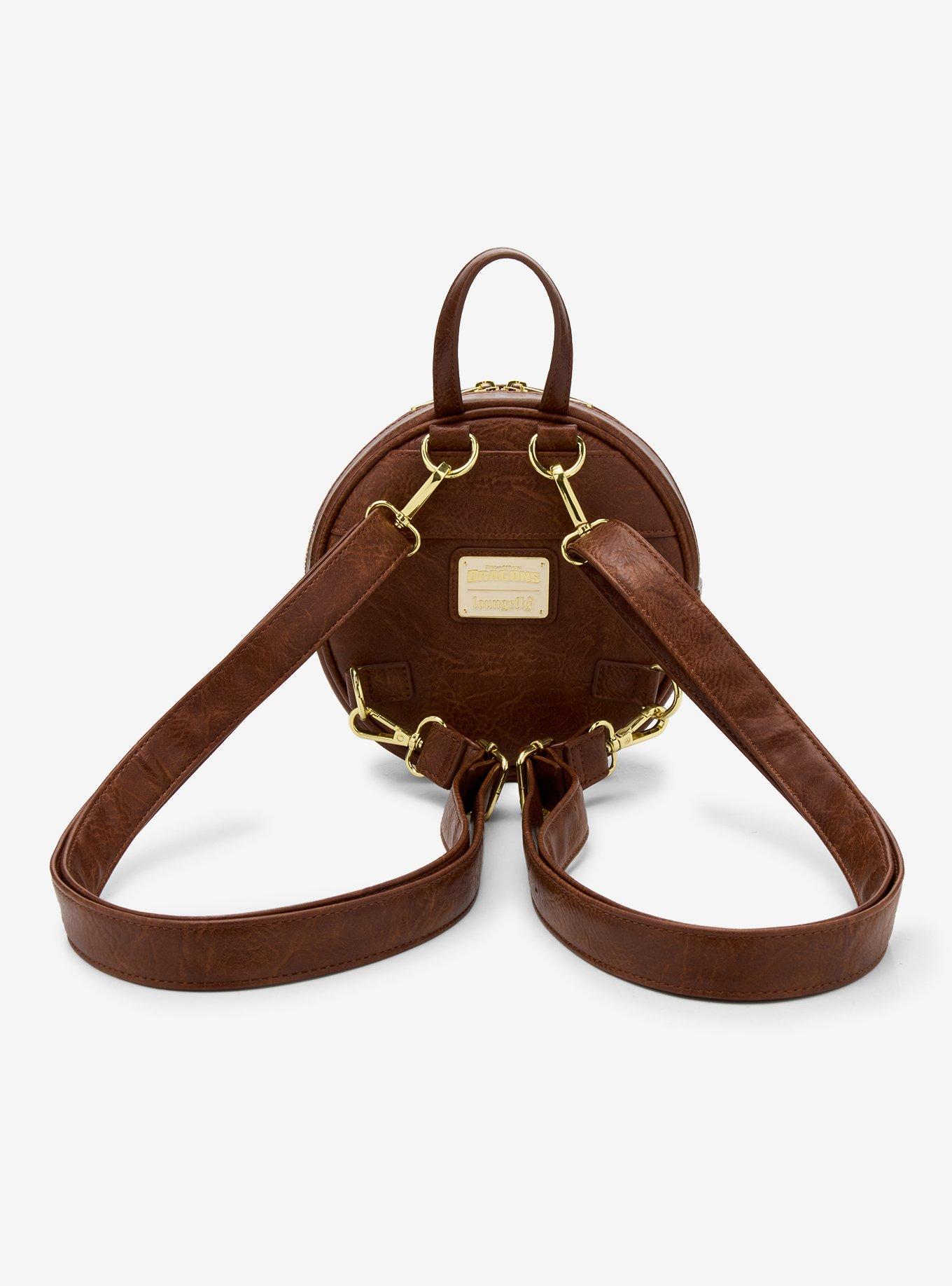 Loungefly DreamWorks How To Train Your Dragon Toothless Floral Mini Backpack - BoxLunch Exclusive, , alternate