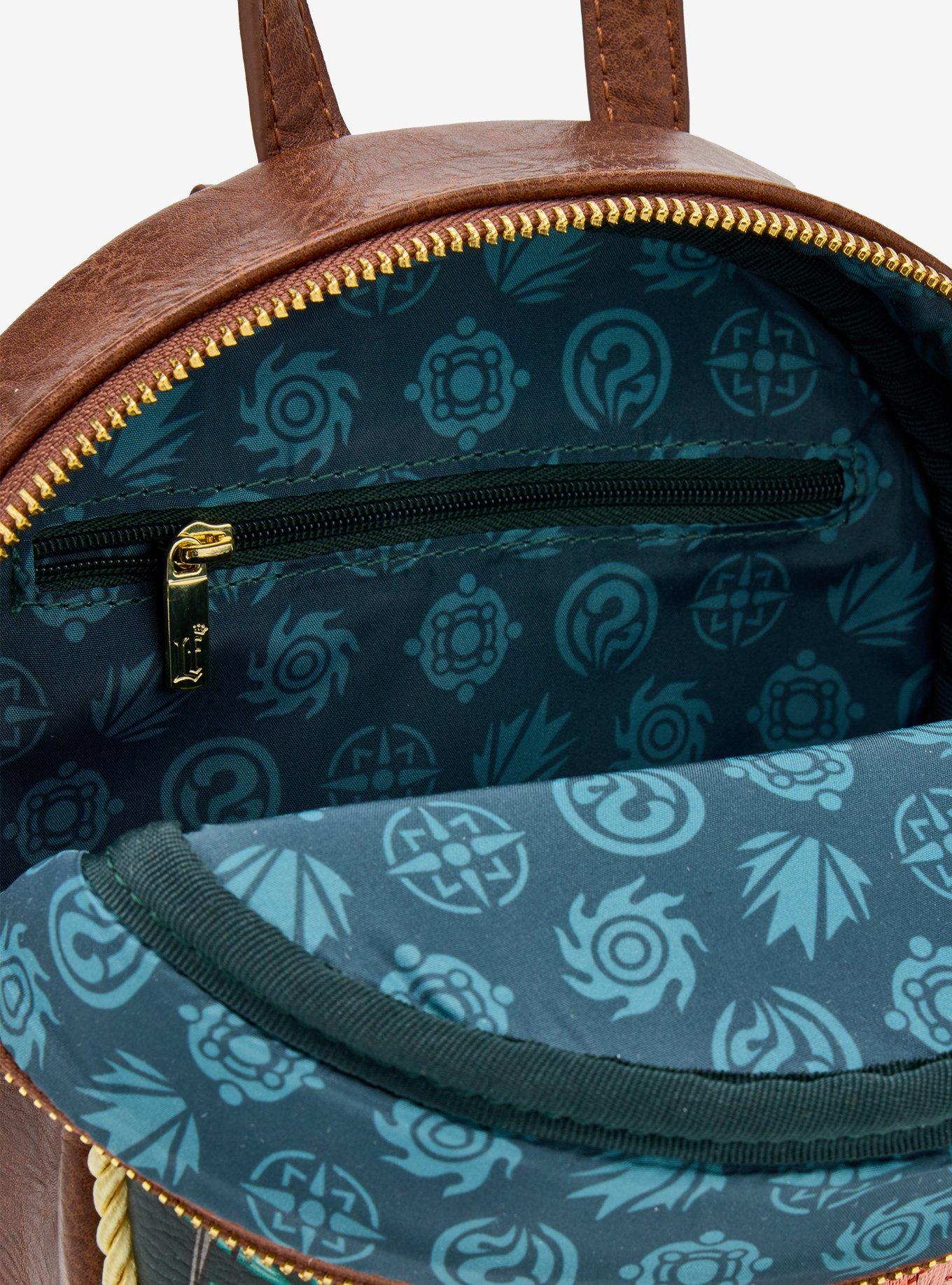 Loungefly DreamWorks How To Train Your Dragon Toothless Floral Mini Backpack - BoxLunch Exclusive, , alternate